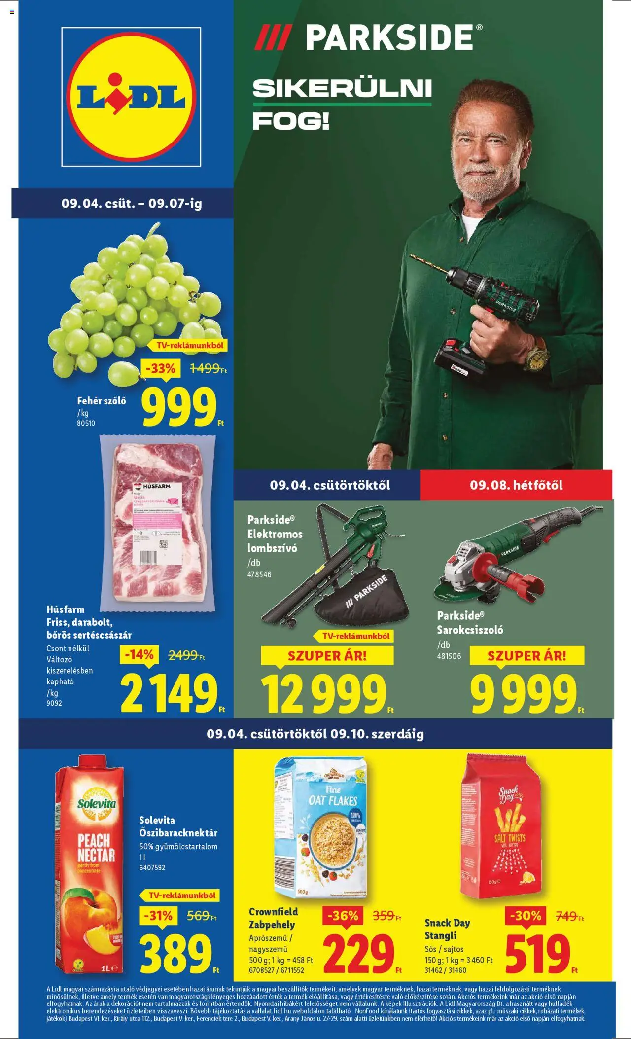 Lidl Akciós újság - 1oldal - érvényes 2025.09.04.-tól