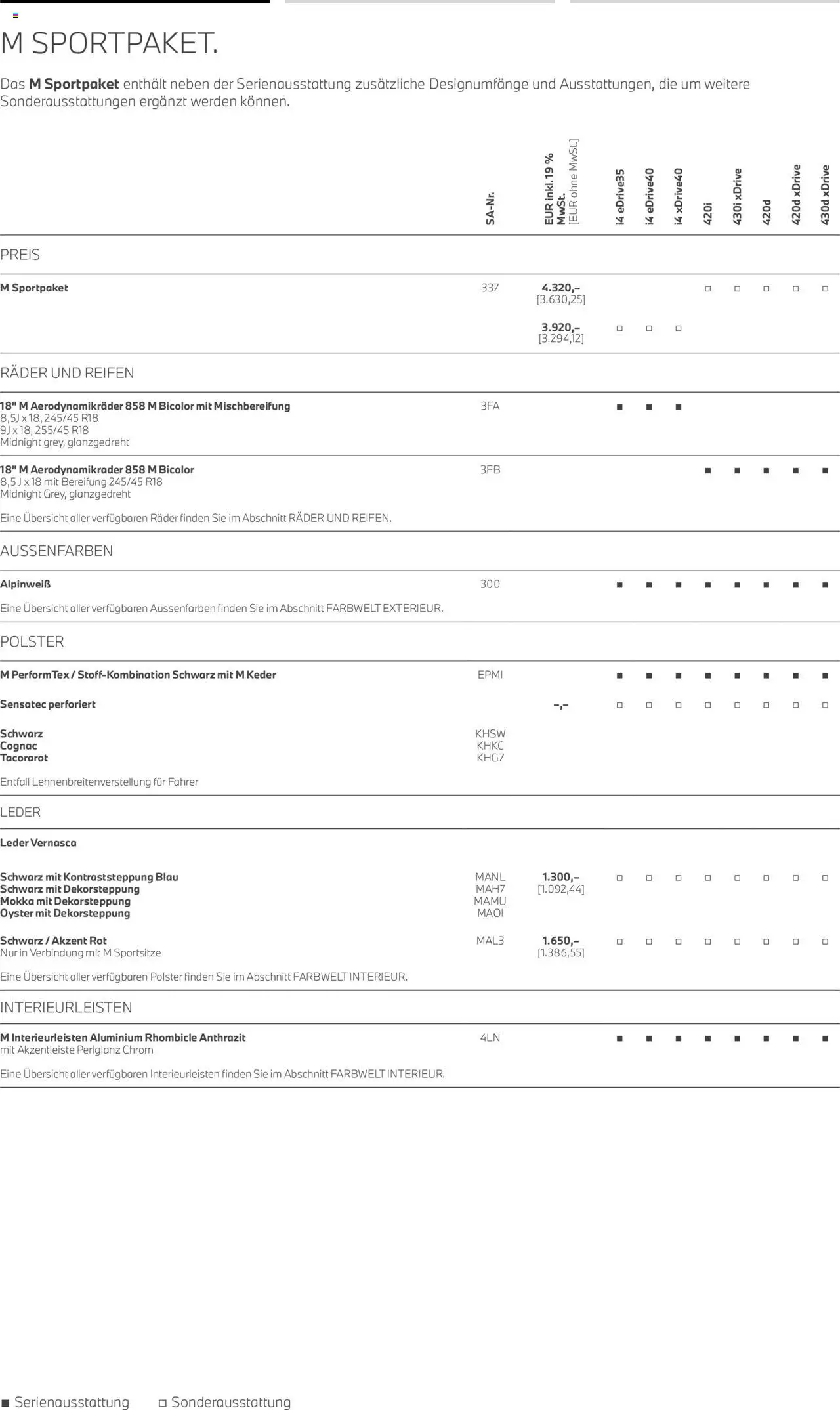 BMW 4 Gran Coupé - Seite 8 - gültig ab 01.07.2025