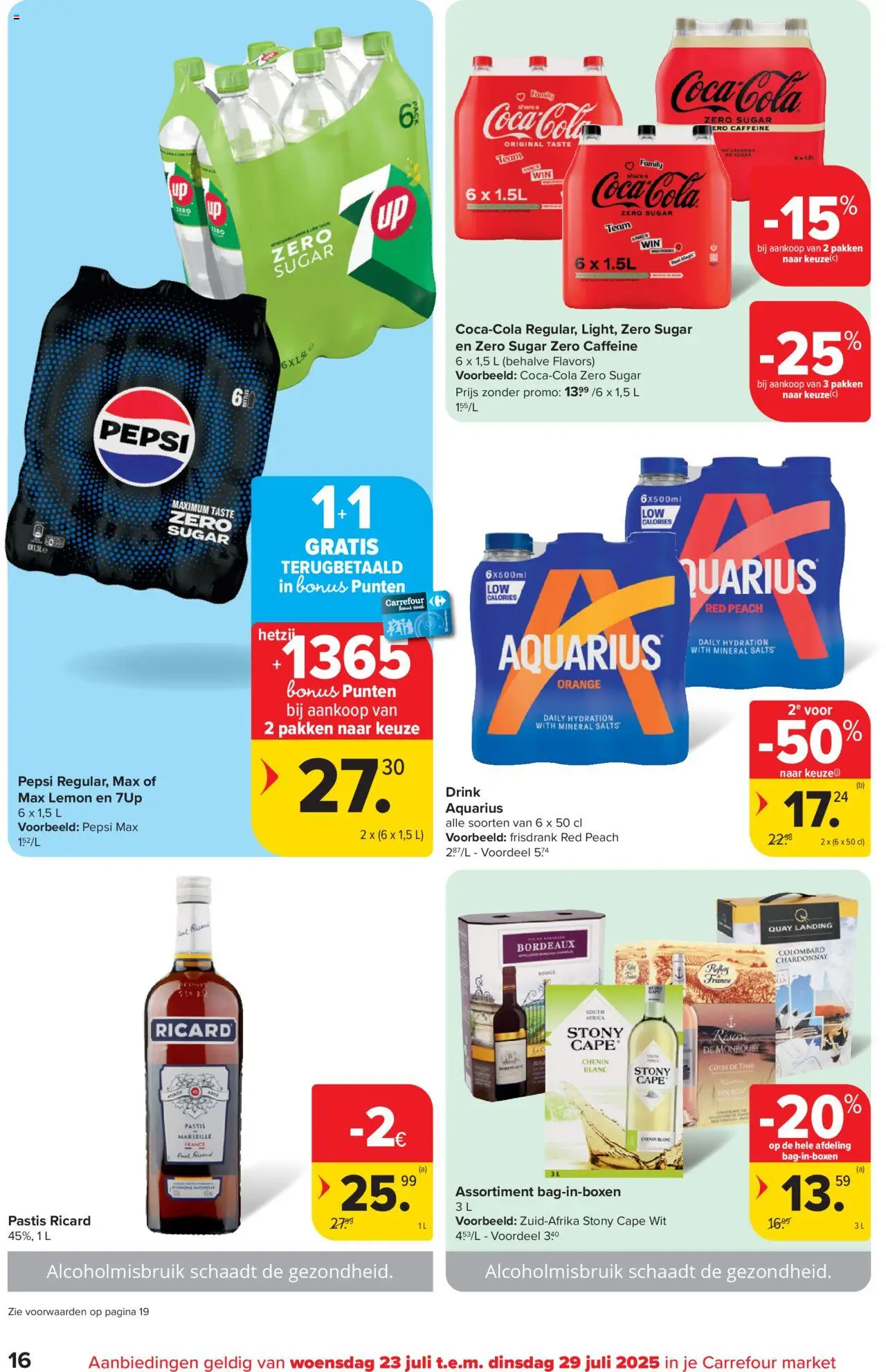 Carrefour - Market Promoties  - pagina 16- geldig vanaf 23/07/2025