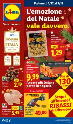 Anteprima Volantino Lidl	 valida dal 01/12/2025