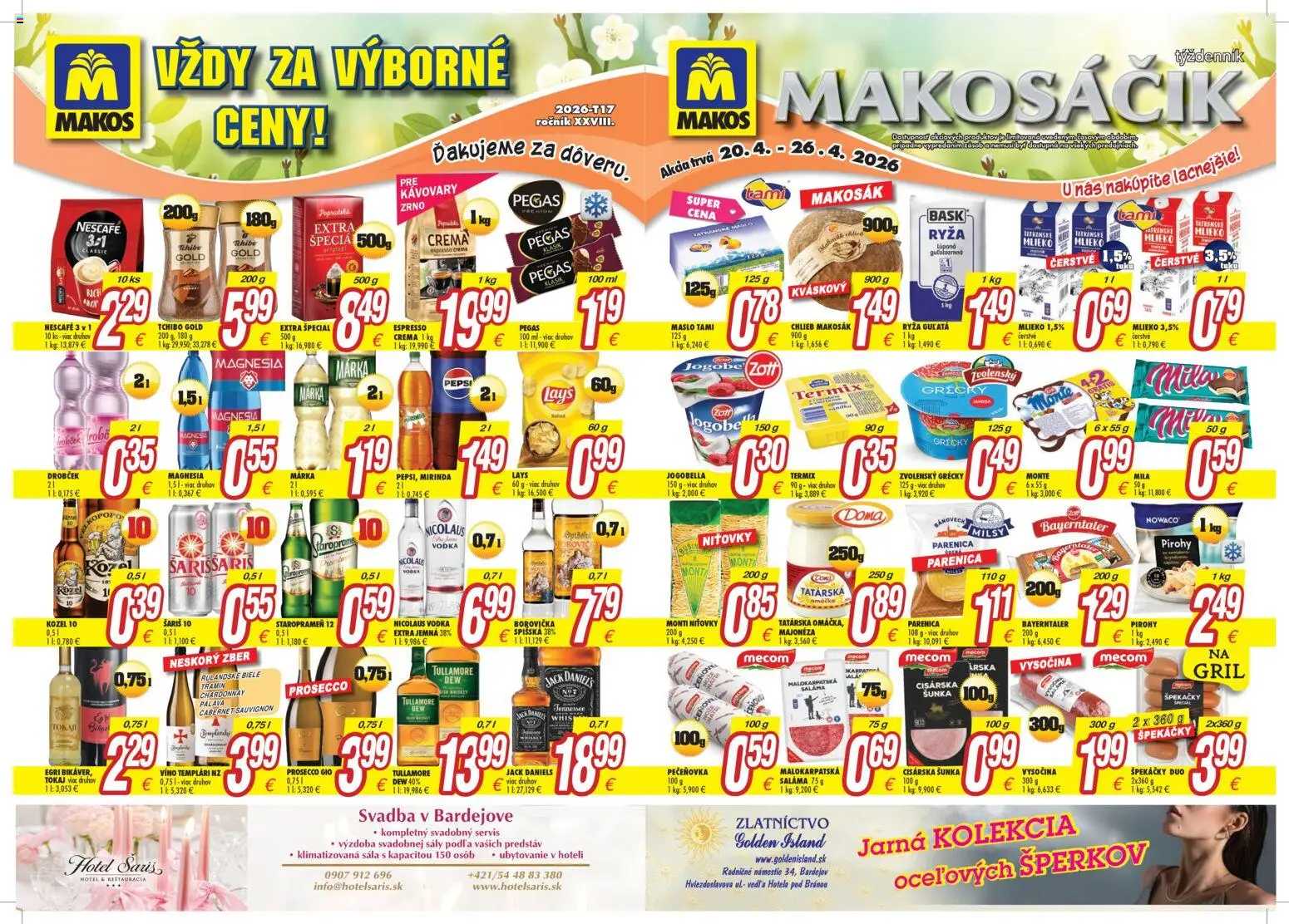 Makos leták - strana 1- platný od 20.04.2026