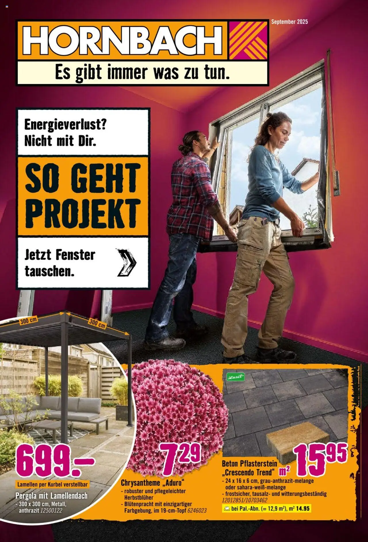 Hornbach Prospekt 	 - Seite 1 - gültig ab 08.09.2025