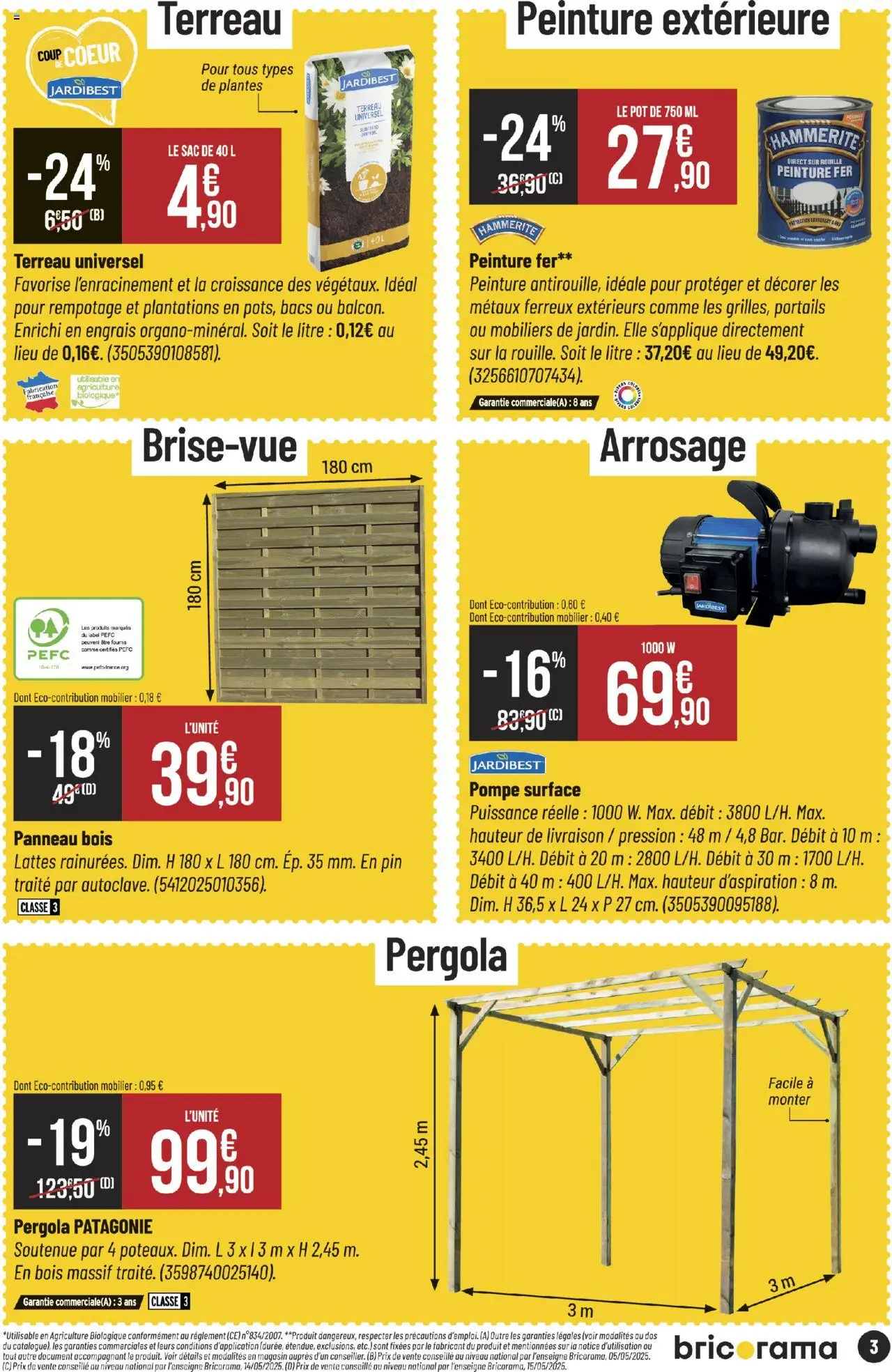 Bricorama catalogue - page 3 - valable à partir du 16/07/2025