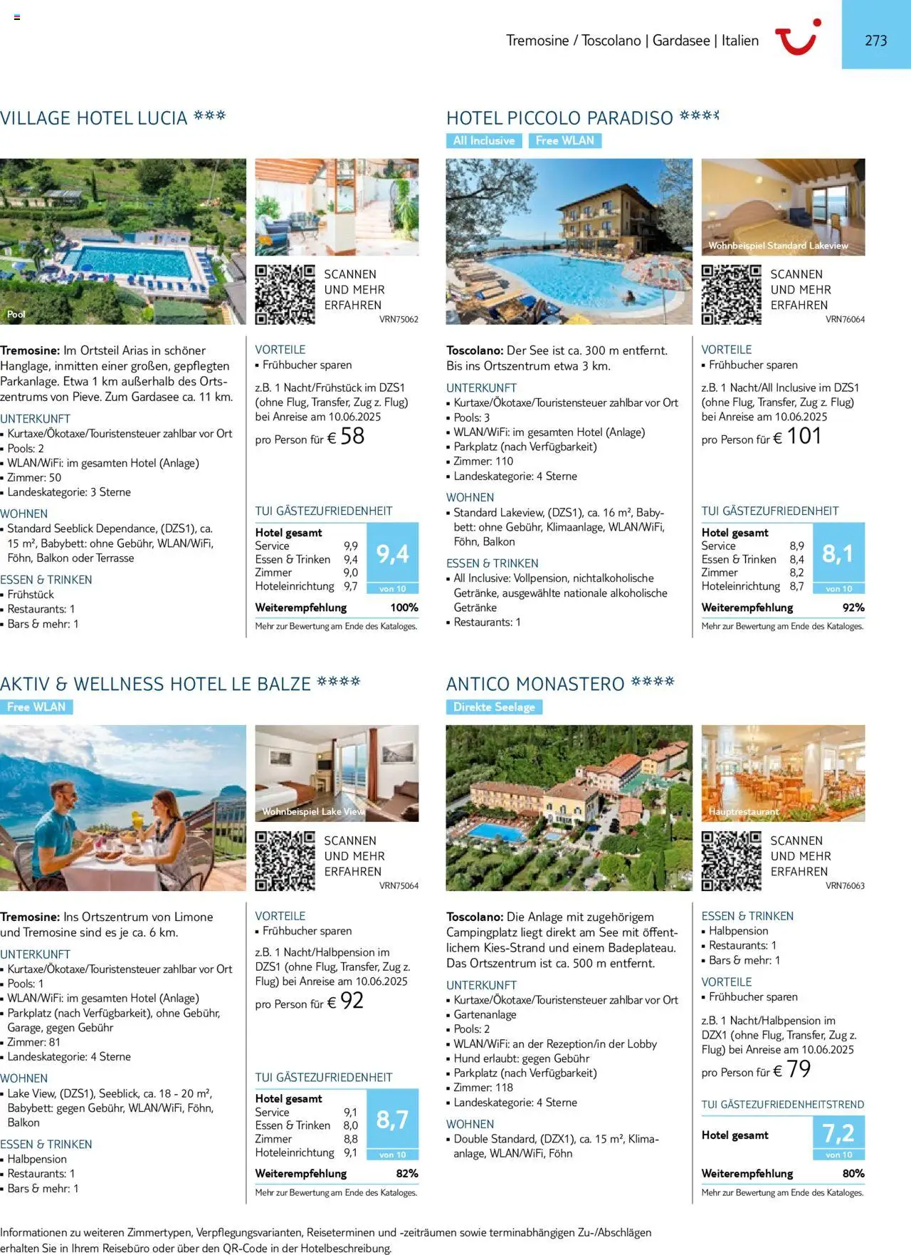 TUI Prospekt 	 - Seite 273 - gültig ab 01.11.2024