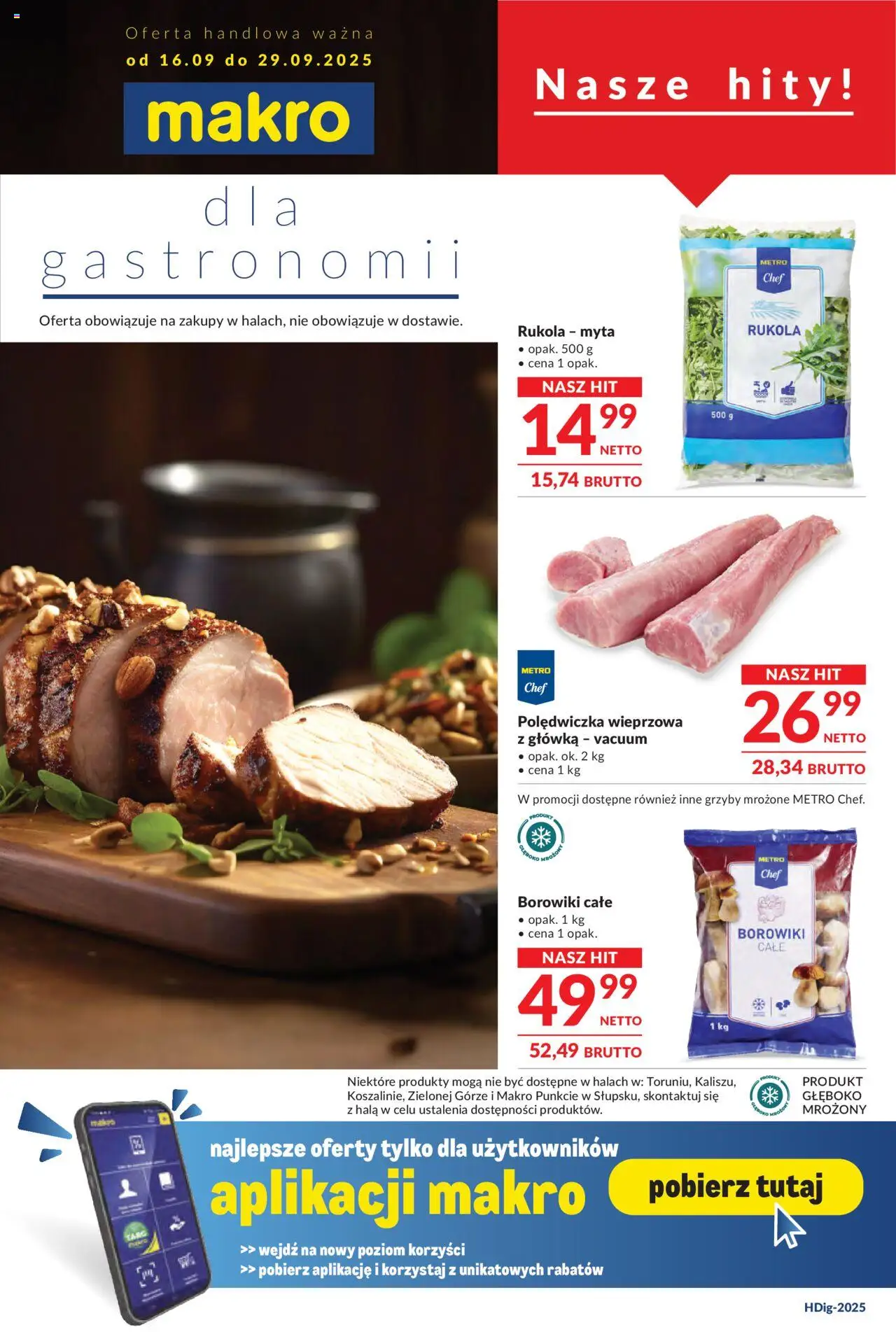 Makro Gazetka - Oferta dla gastronomii - strona 1- ważny od 16.09.2025