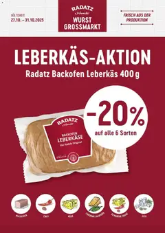 Vorschau Radatz Leberkäs - Aktion gültig ab 27.10.2025