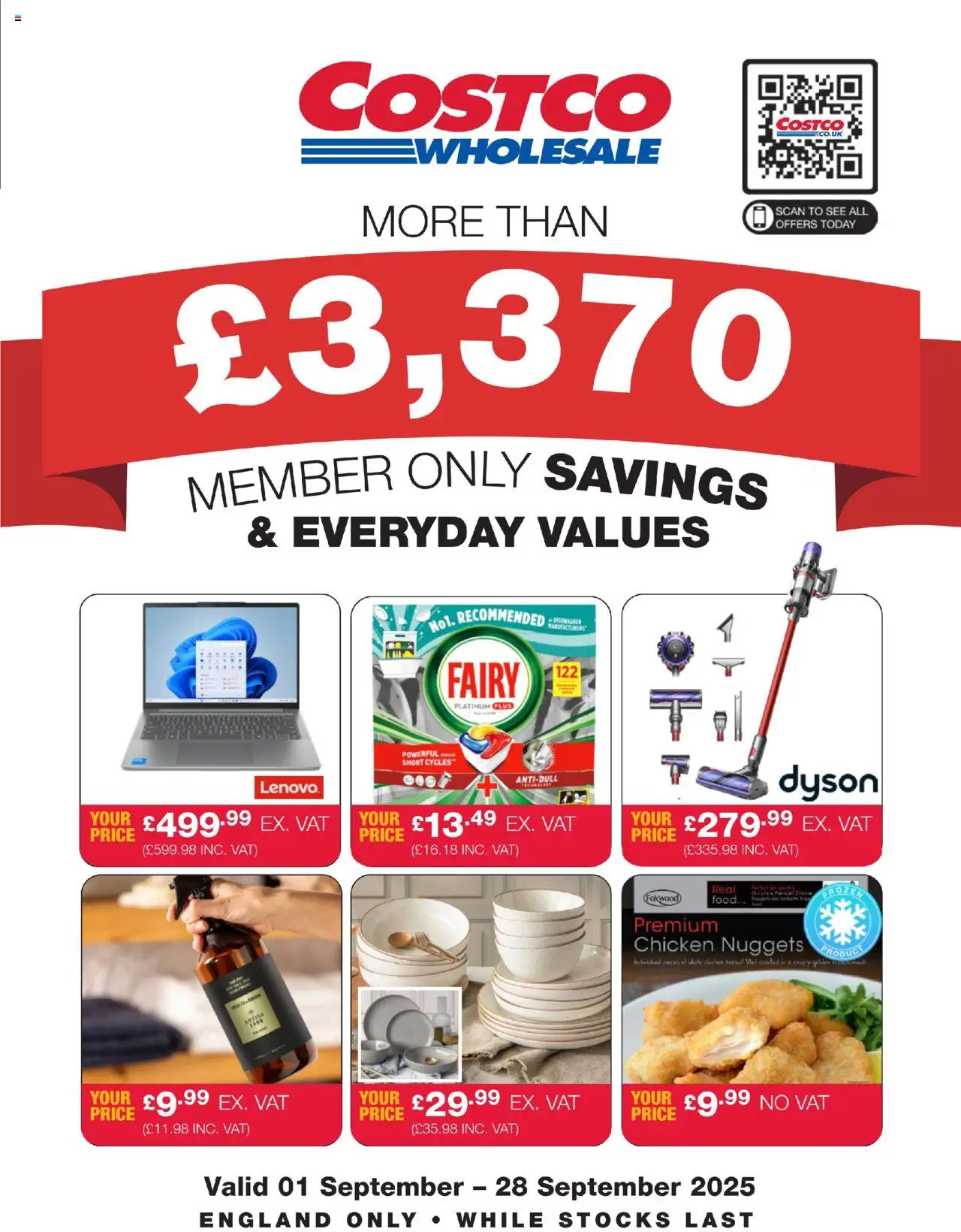 Costco - ENGLAND ONLY - page 1- valid from 01/09/2025