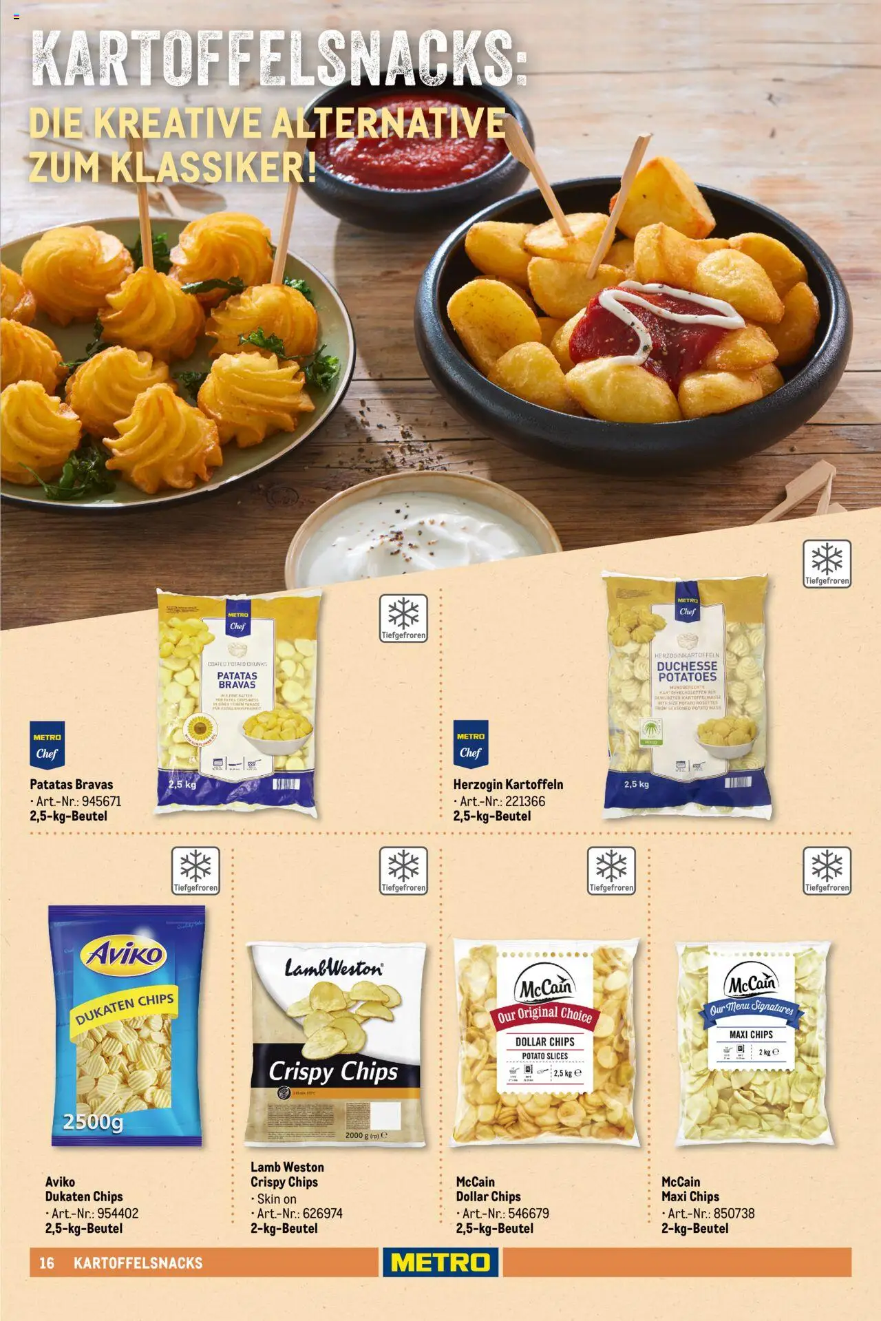 Metro - Pommessortiment - Seite 16 - gültig ab 01.03.2025