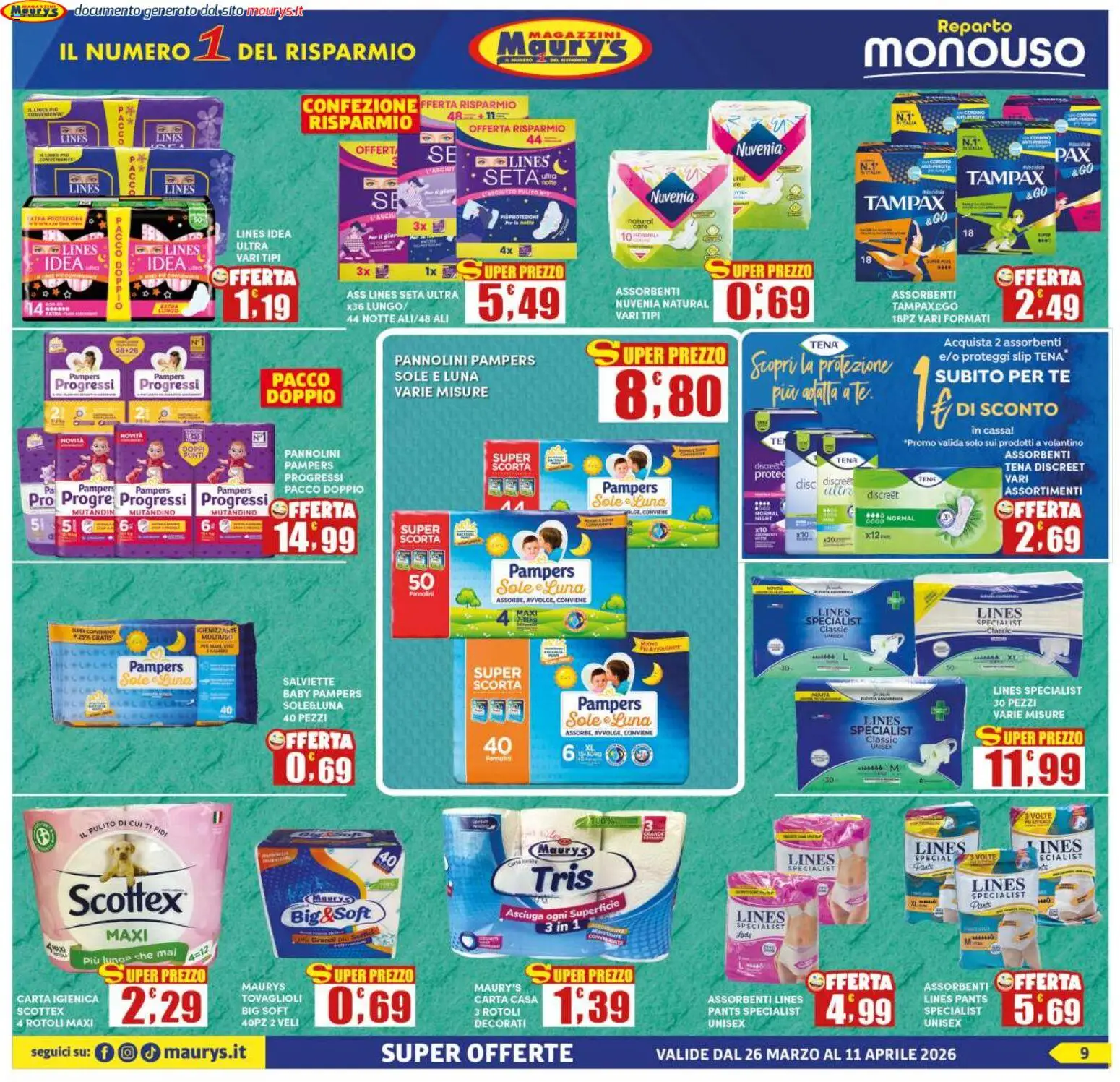 Maury's volantino - pagina 9 - valido dal 26/03/2026