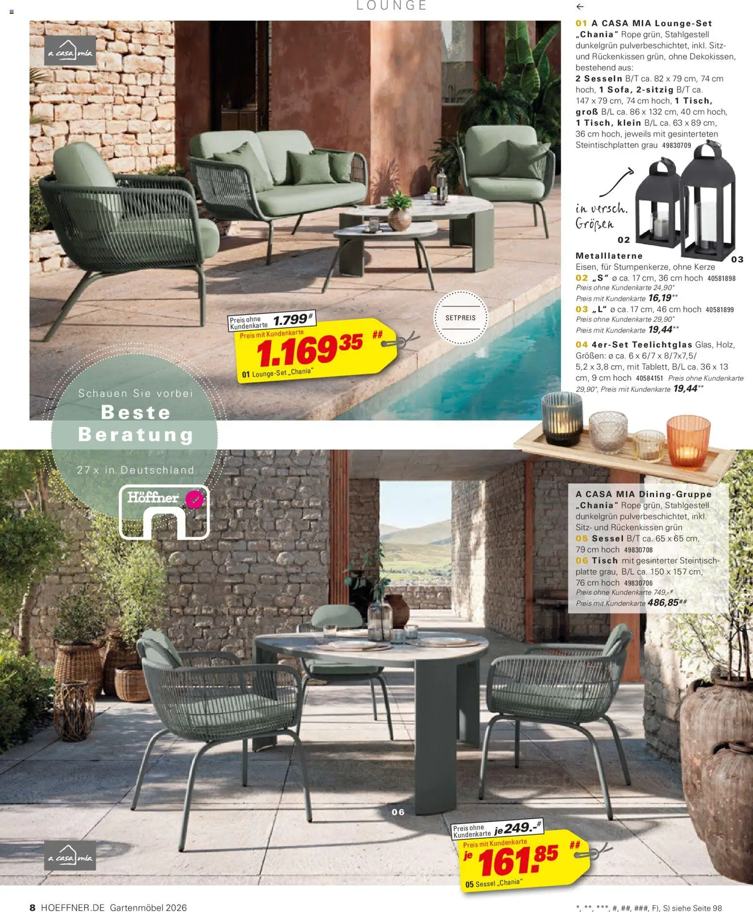 Höffner Prospekt Gartenmöbel - Seite 8 - gültig ab 27.03.2026