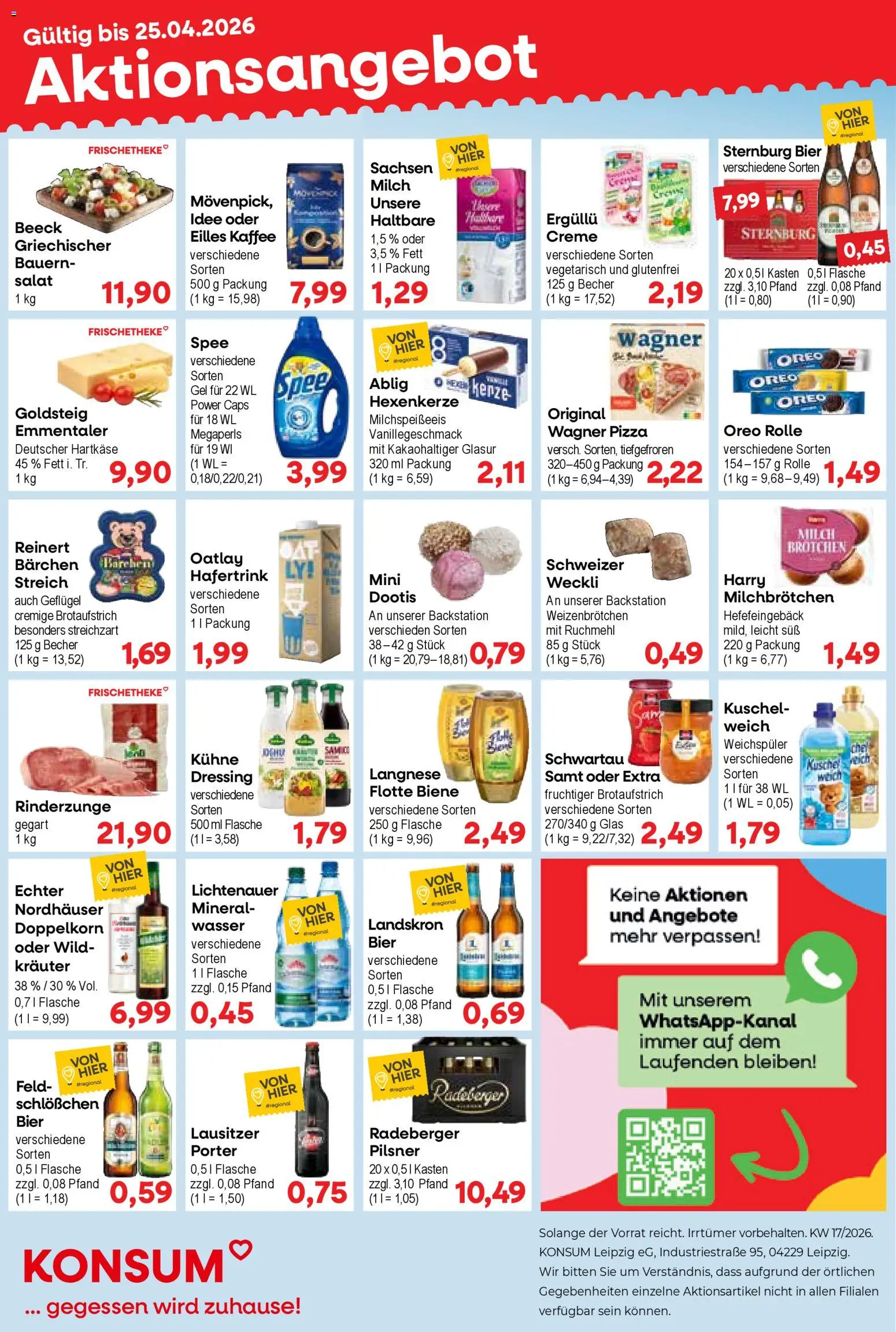 KONSUM Leipzig Prospekt - Seite 1 - gültig ab 20.04.2026