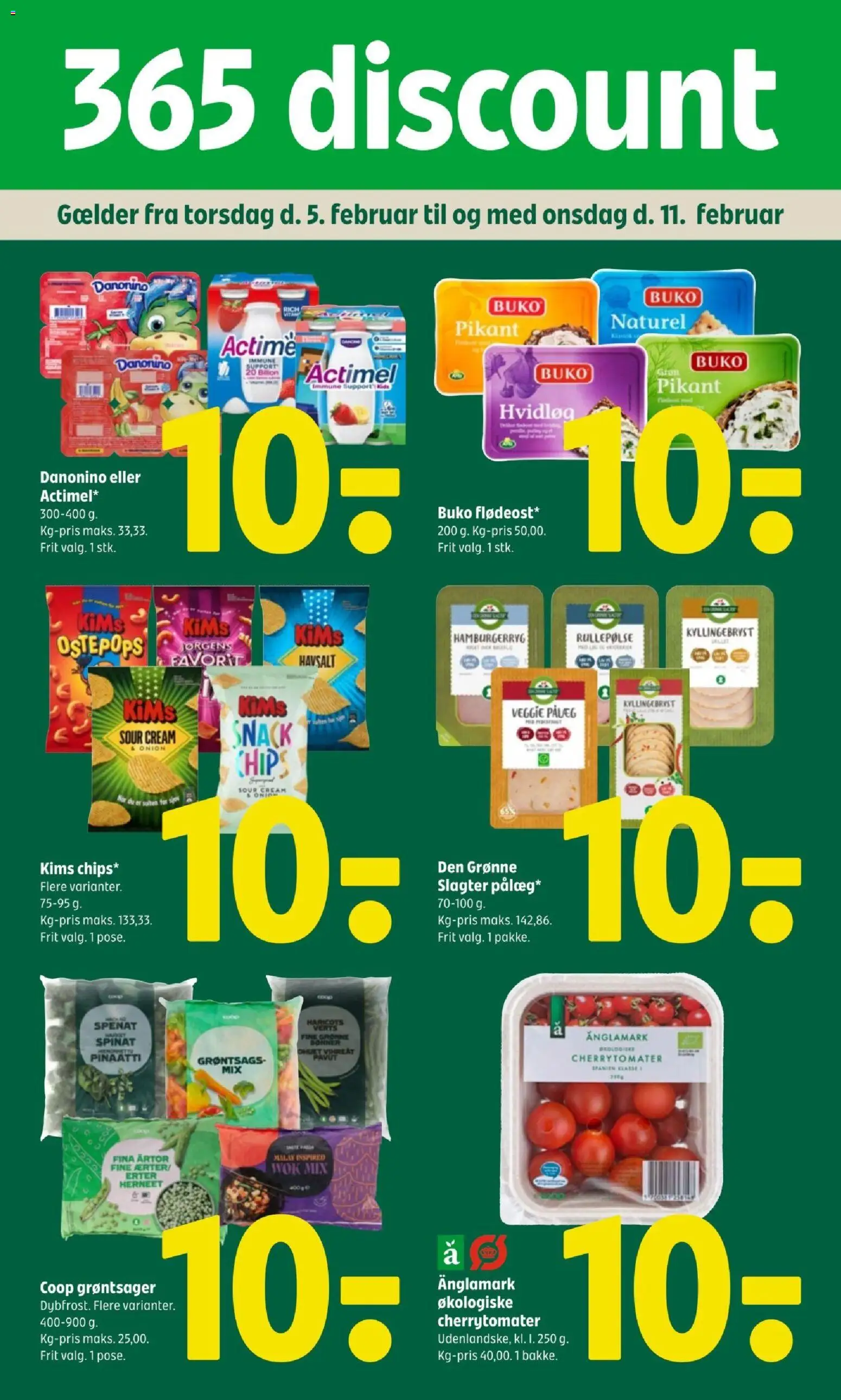 Coop 365 - Tilbudsavis - side 1- gyldig fra 05/02/2026