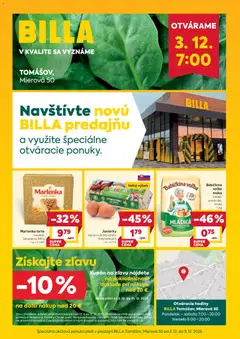 Billa leták platný od 03.12.2025