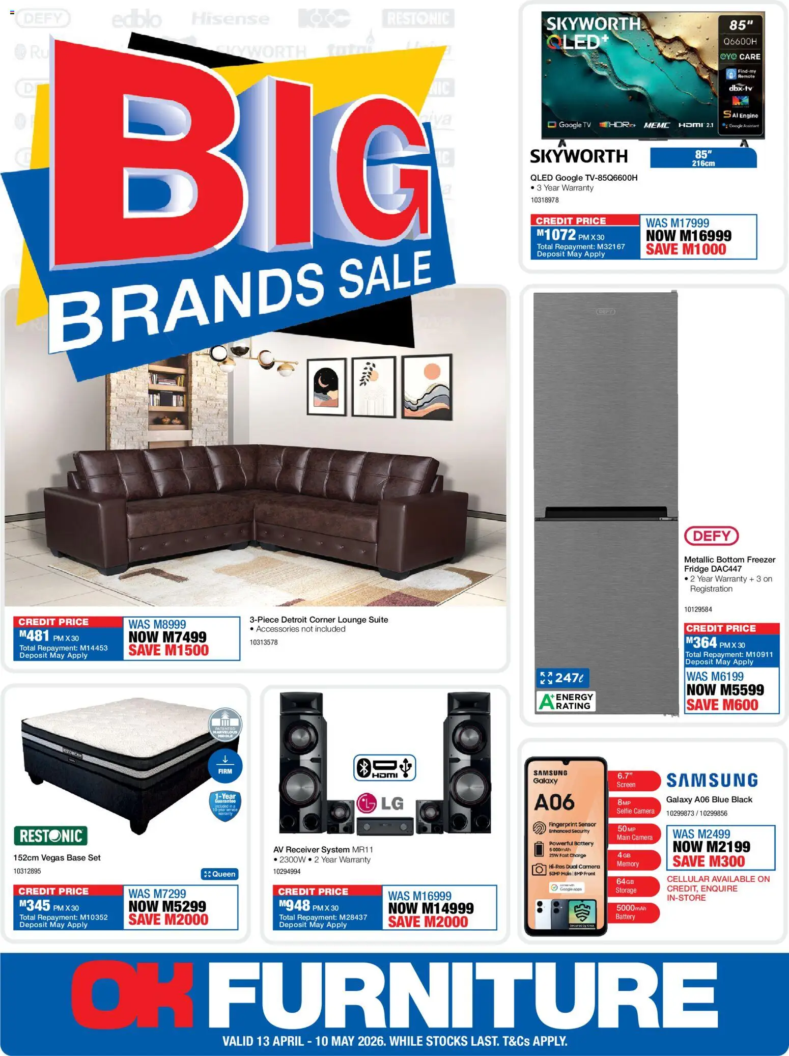 OK Furniture Catalogue Lesotho  - page 1- valid from 13/04/2026