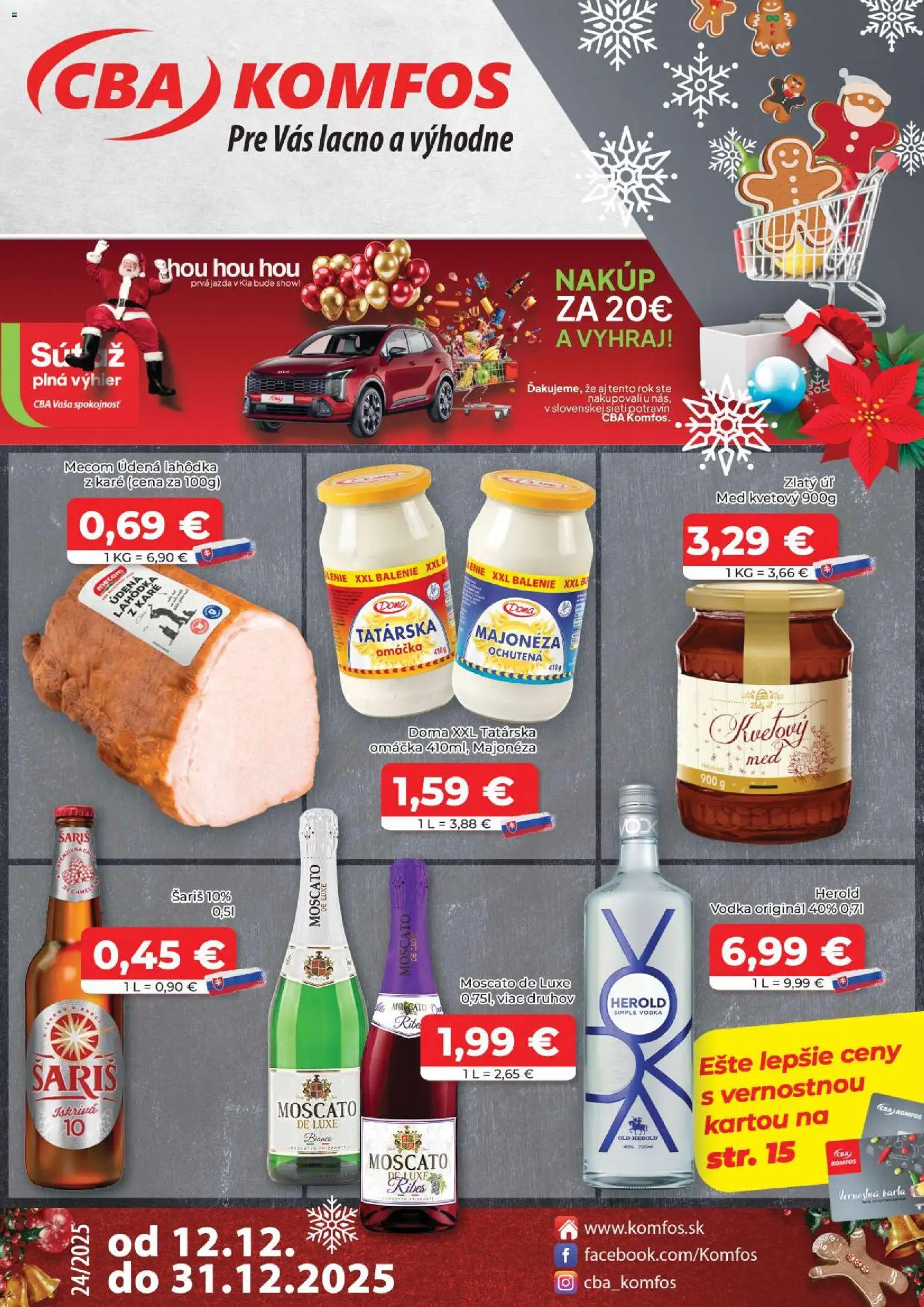 CBA Komfos výhodná ponuka - strana 1- platný od 12.12.2025