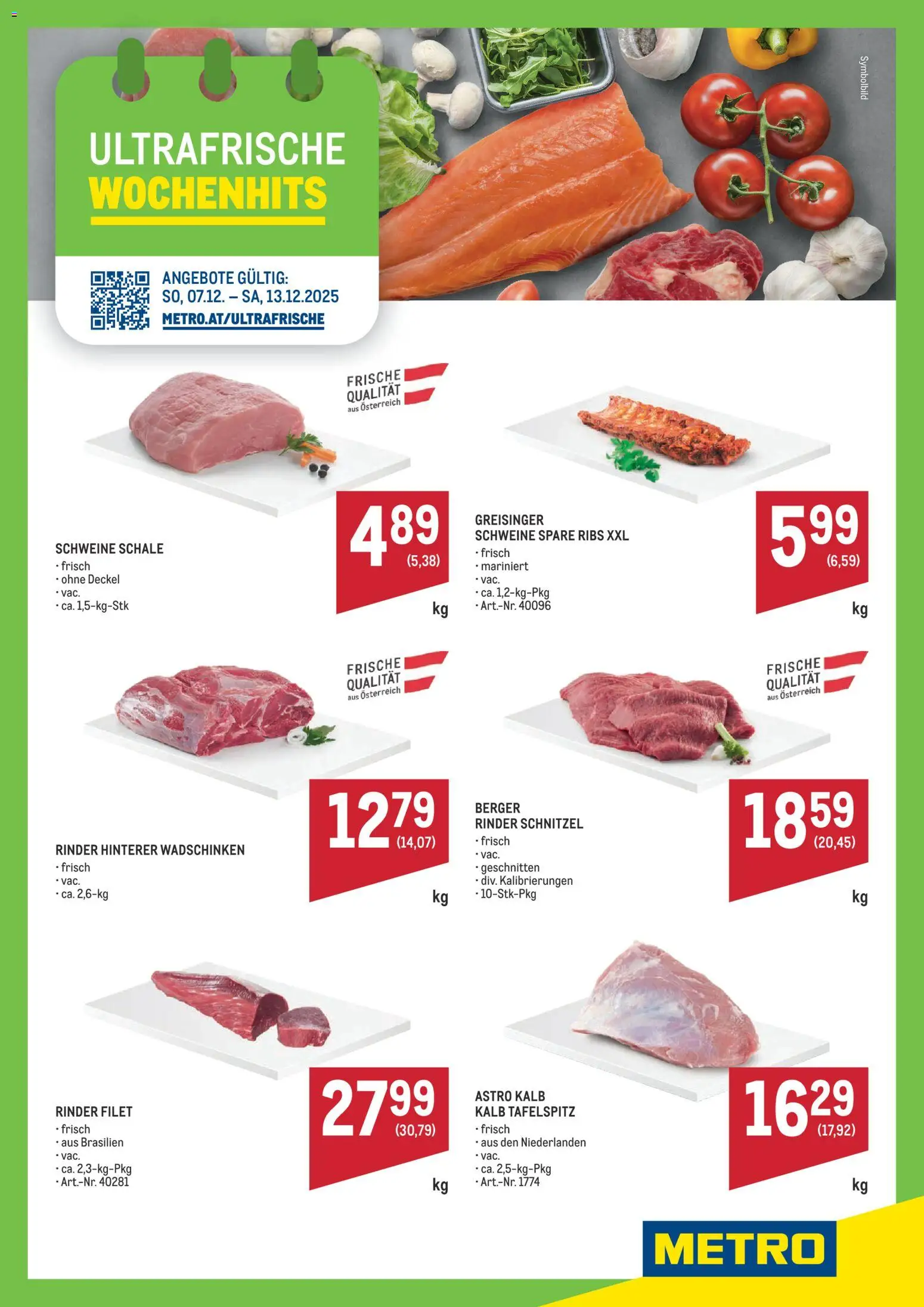 Metro angebote Wochenhits - Seite 1- gültig ab 07.12.2025