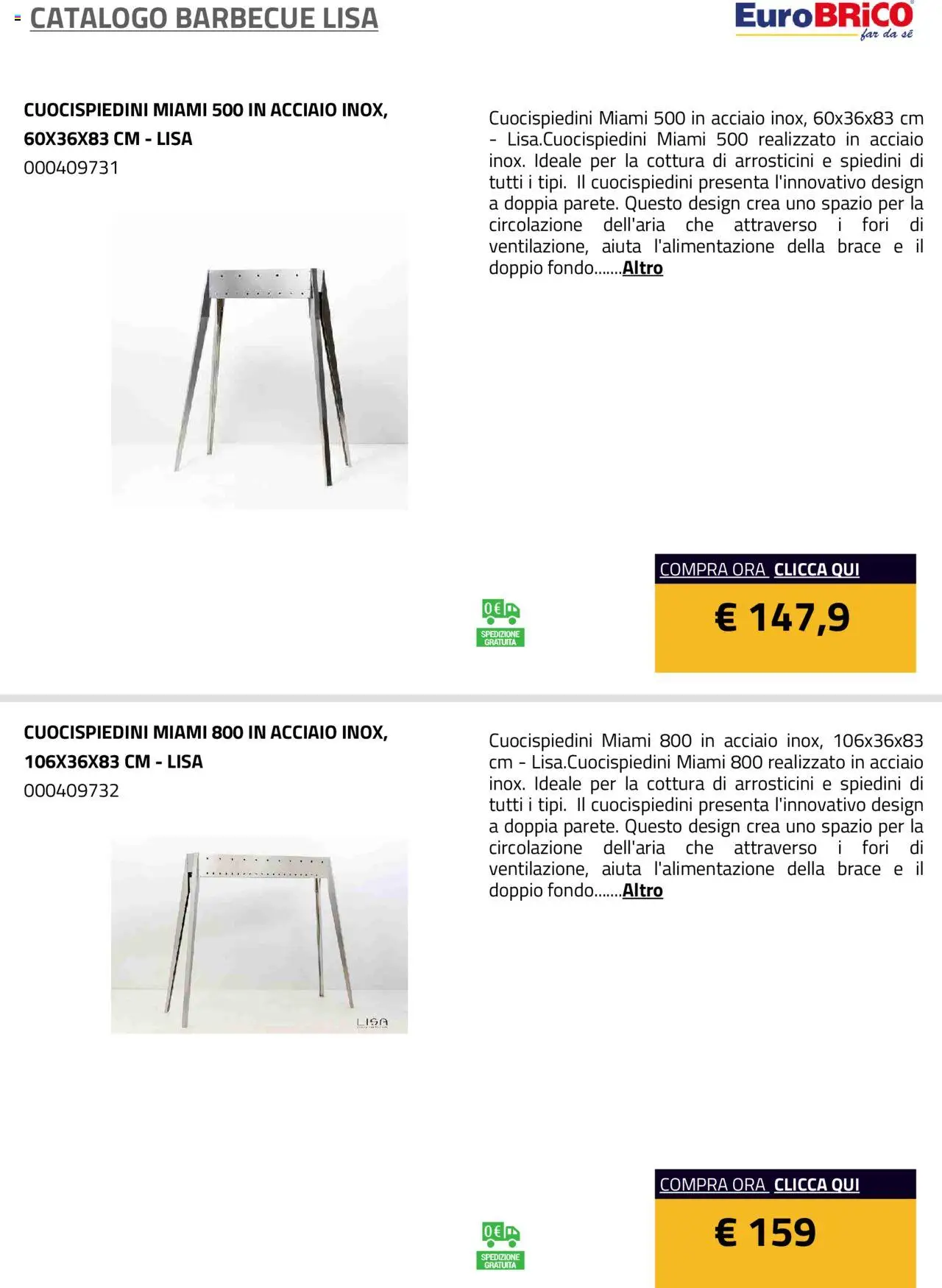 Eurobrico Barbecue Lisa catalogo - pagina 6 - valido dal 23/07/2025