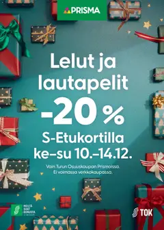 Esikatselu Prisma - Lelut ja lautapelit voimassa alkaen 10/12/2025