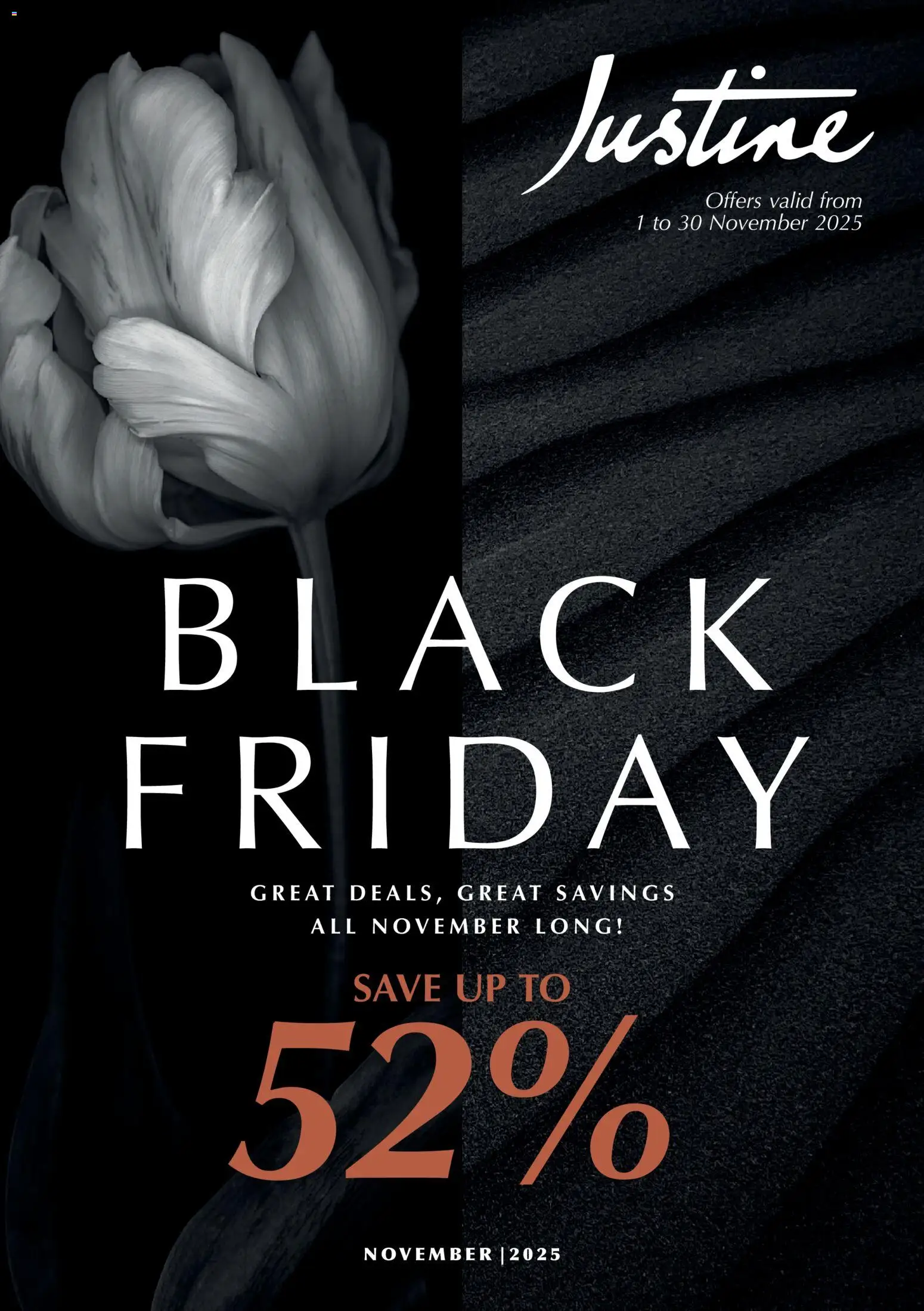 Justine Black Friday - page 1- valid from 01/11/2025