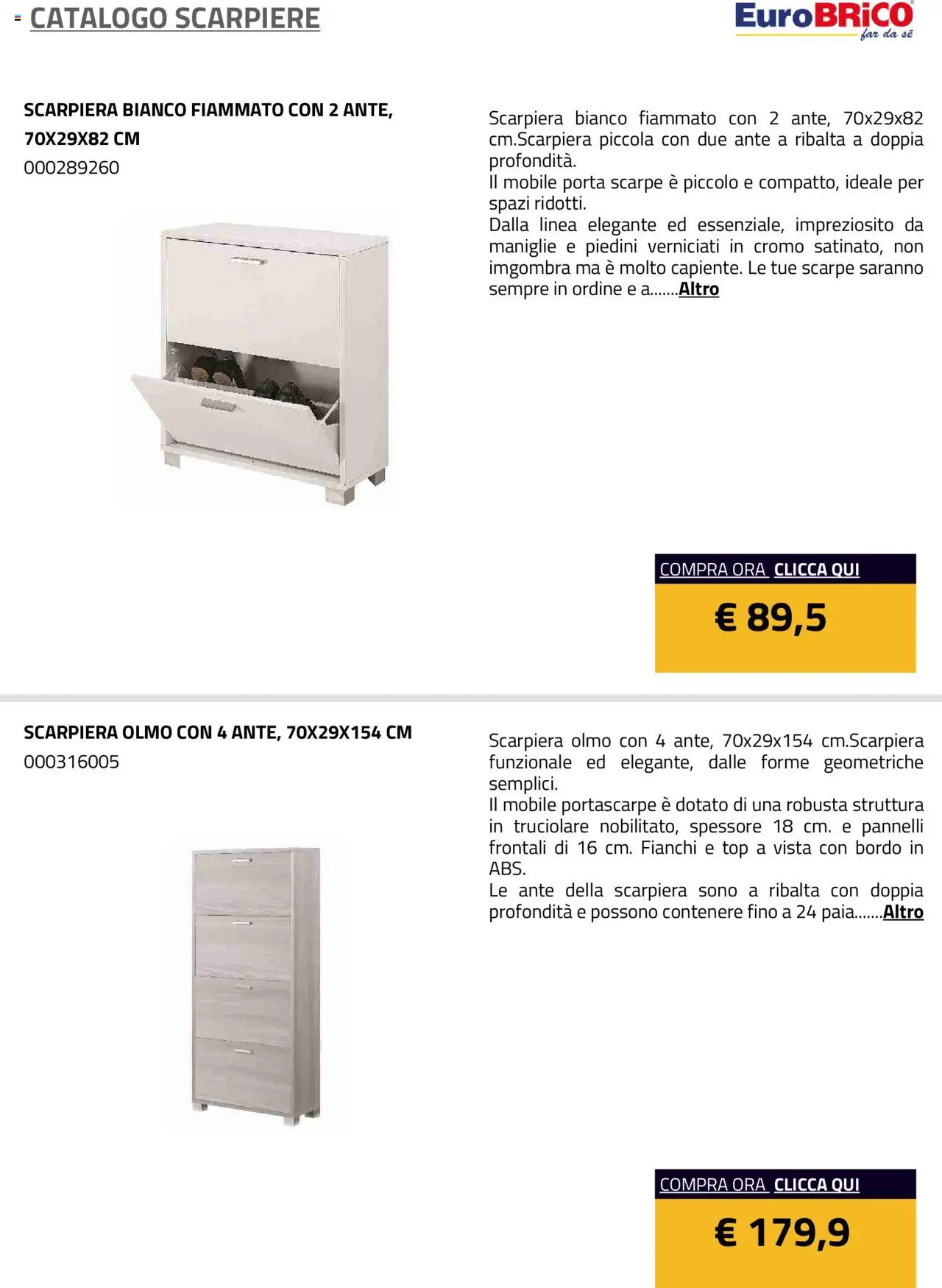 Eurobrico Scarpiere catalogo - pagina 6 - valido dal 23/07/2025