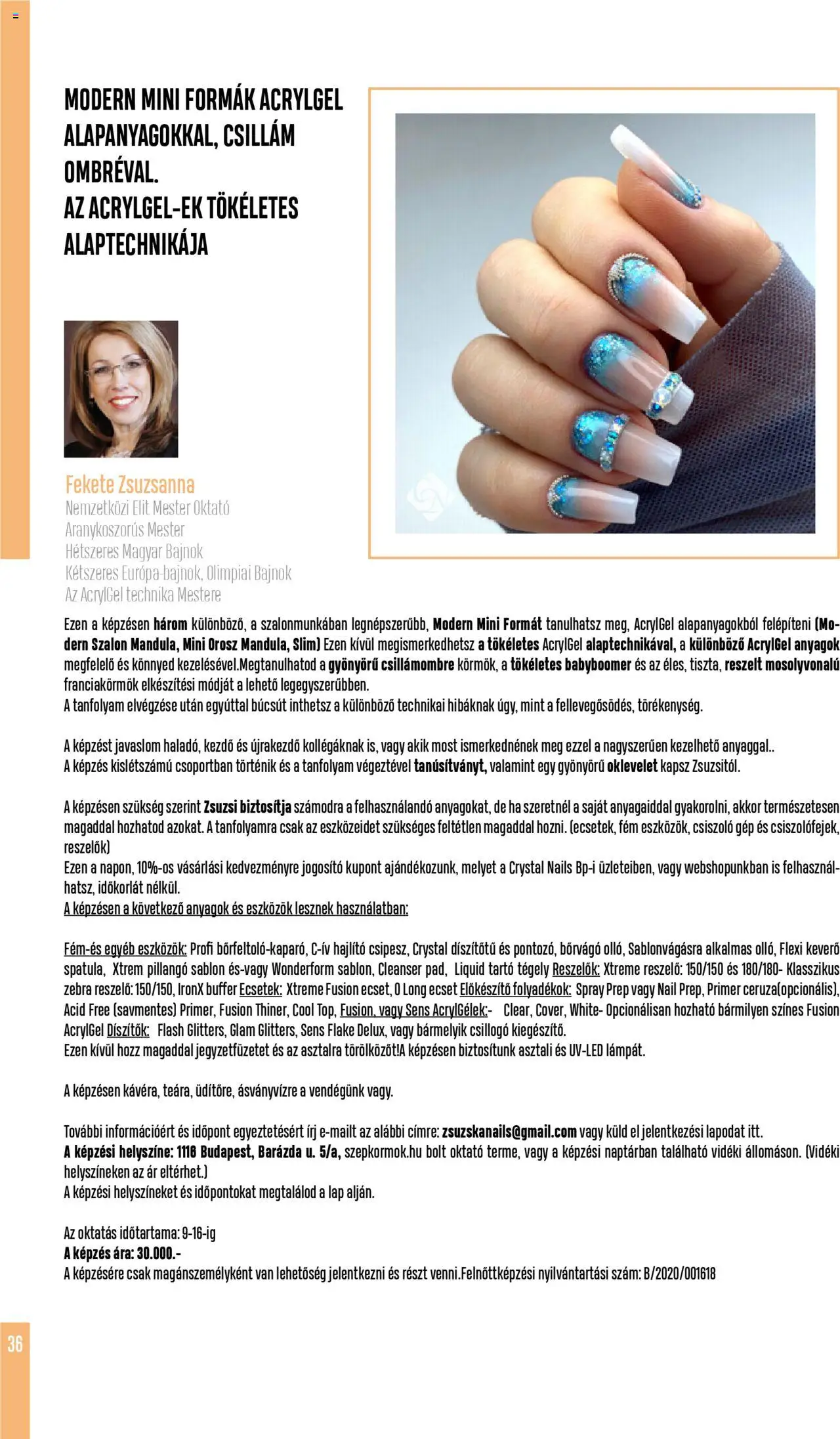 Crystal Nails Akciós újság - 36oldal - érvényes 2025.06.01.-tól