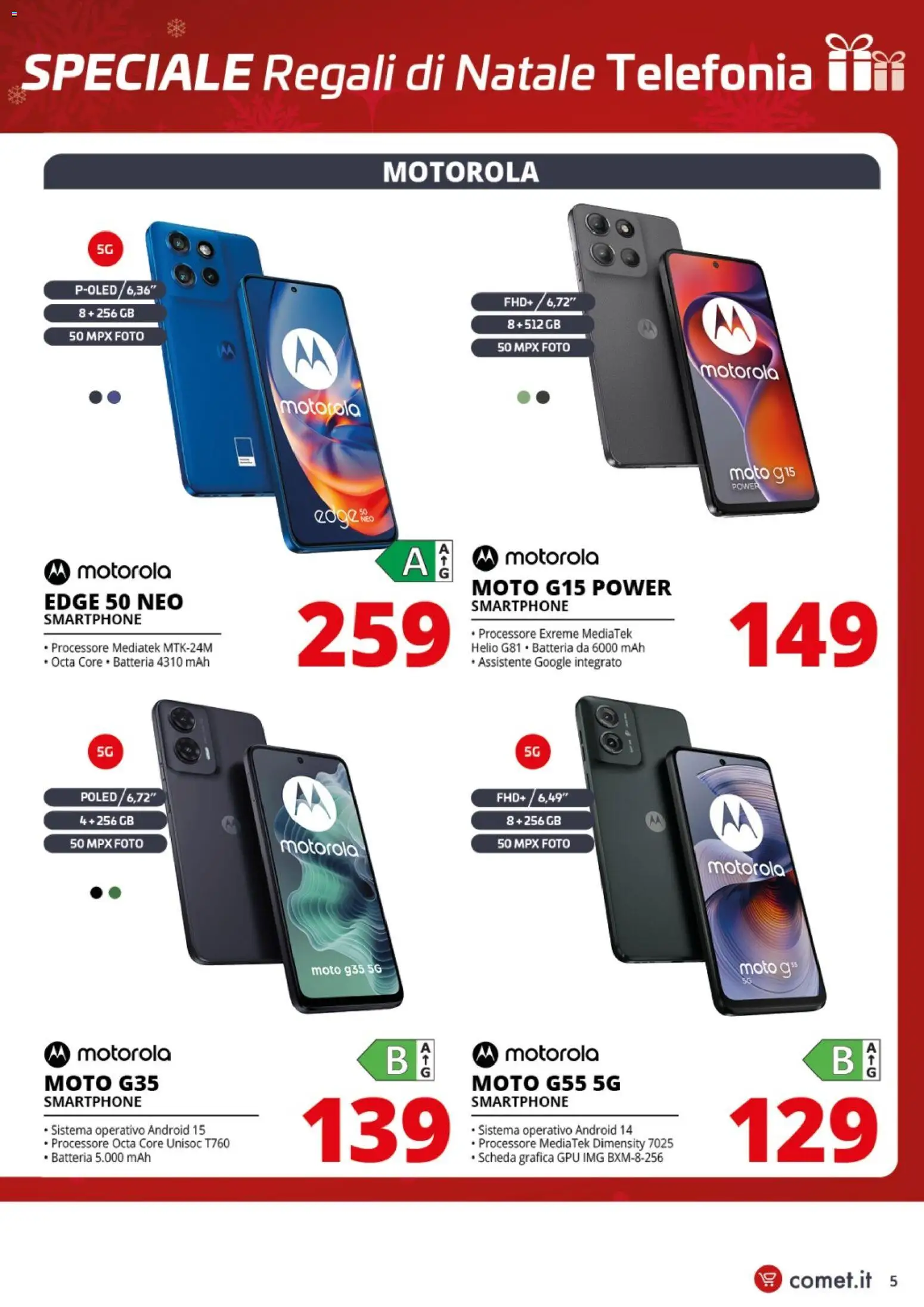 Comet Telefonia catalogo - pagina 5 - valido dal 04/12/2025