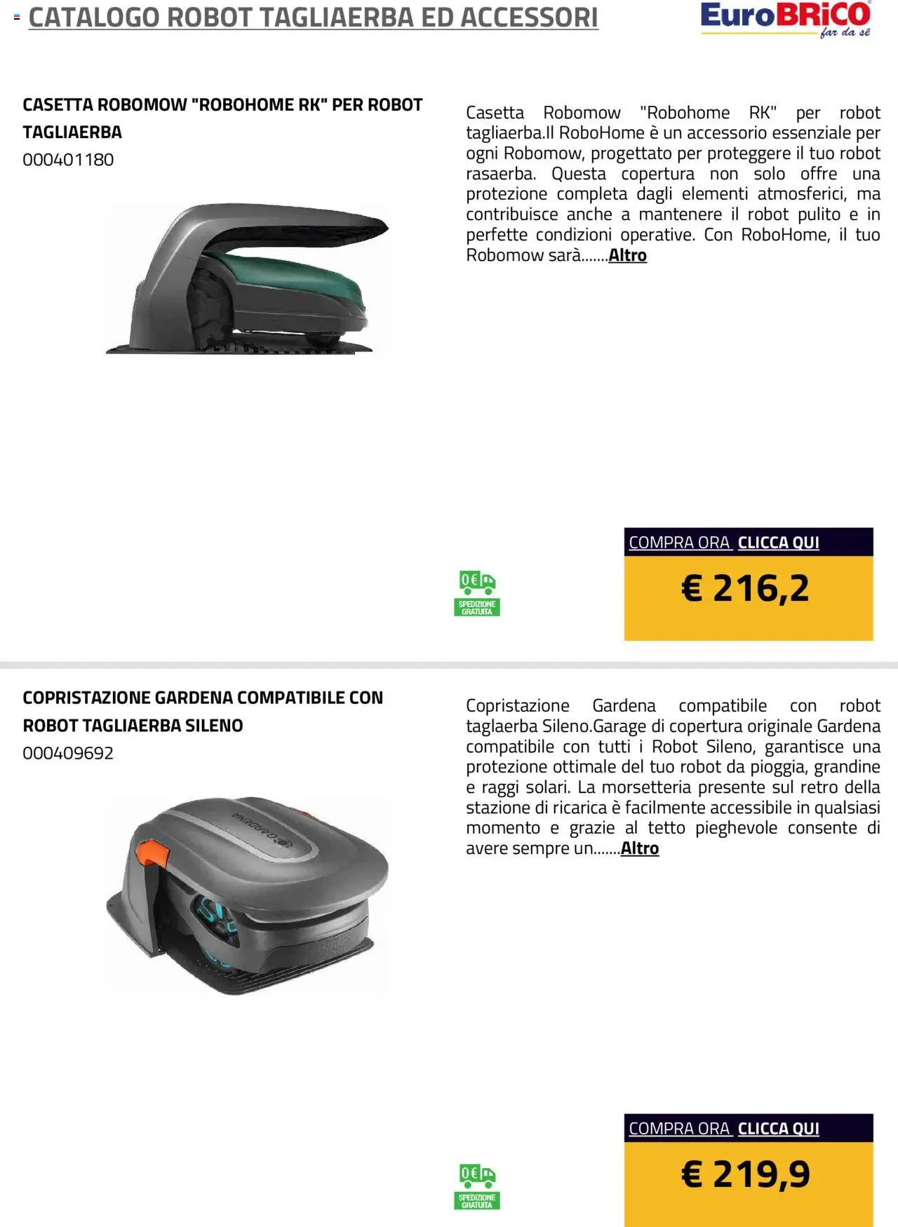 Eurobrico Robot Tagliaerba ed Accessori catalogo - pagina 18 - valido dal 23/07/2025