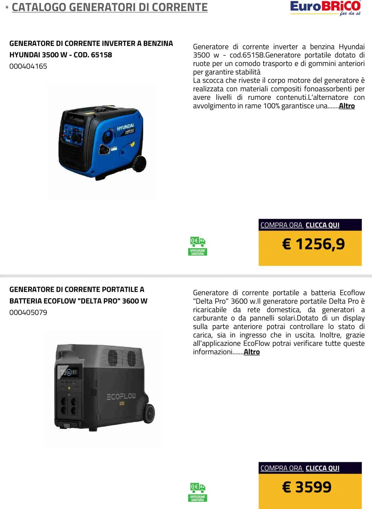 Eurobrico Generatori catalogo - pagina 6 - valido dal 23/07/2025