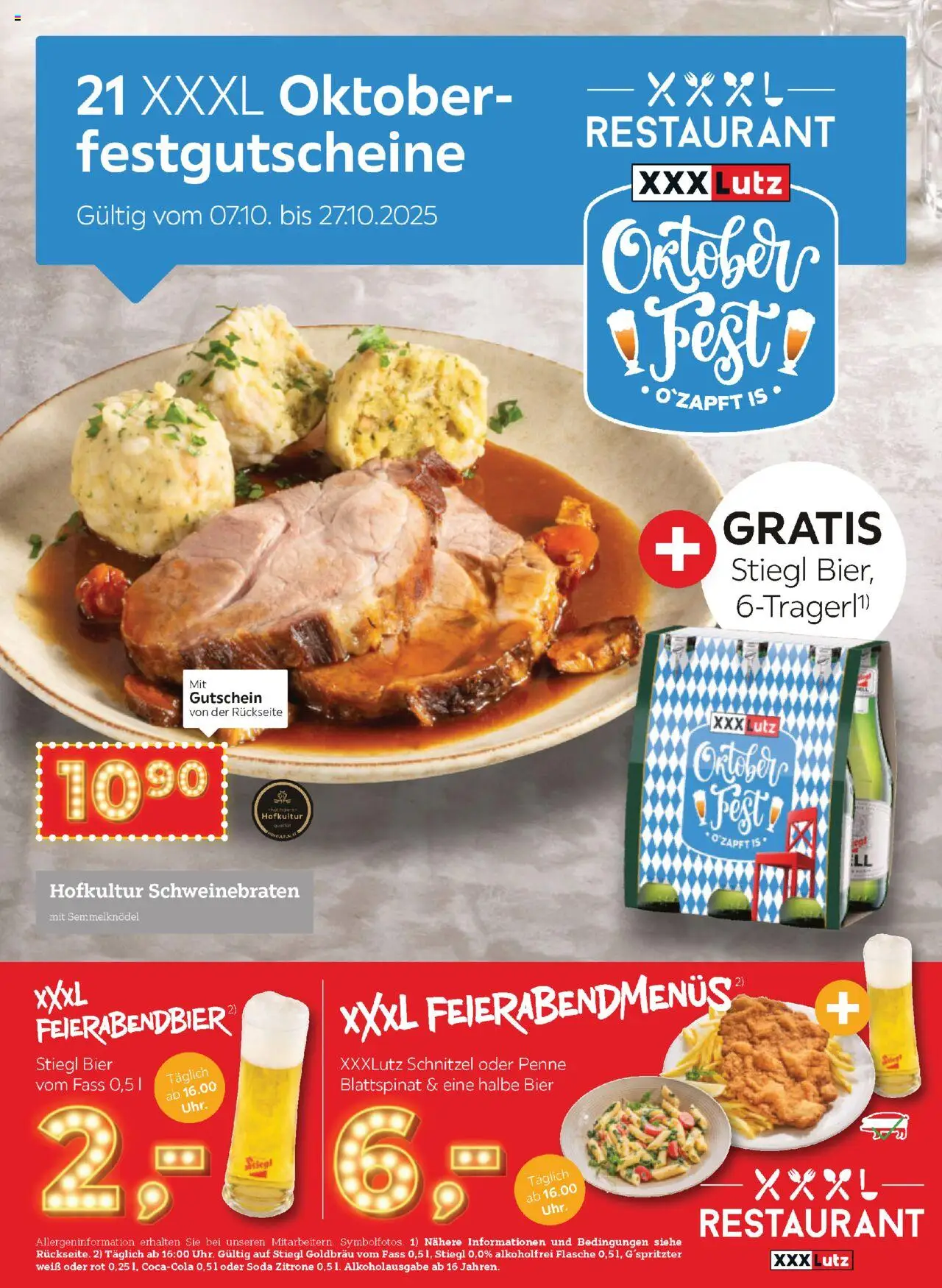 XXXLutz Oktober Festchutscheine - Seite 1- gültig ab 07.10.2025