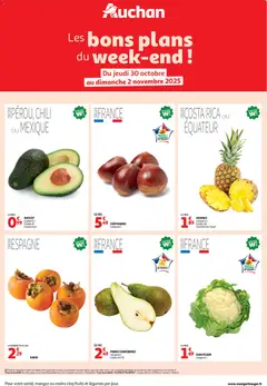 Aperçu Auchan - Les bons plans du week-end dans votre hyper ! valable à partir du 30/10/2025
