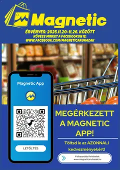 Előnézet Magnetic Akciós újság érvényes 2025.11.20.-tól