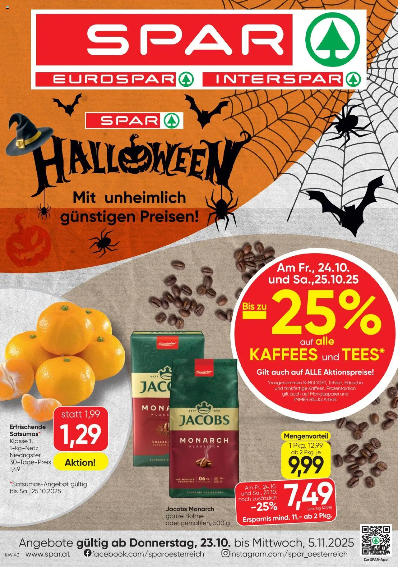 Spar Flugblatt - Seite 1- gültig ab 23.10.2025