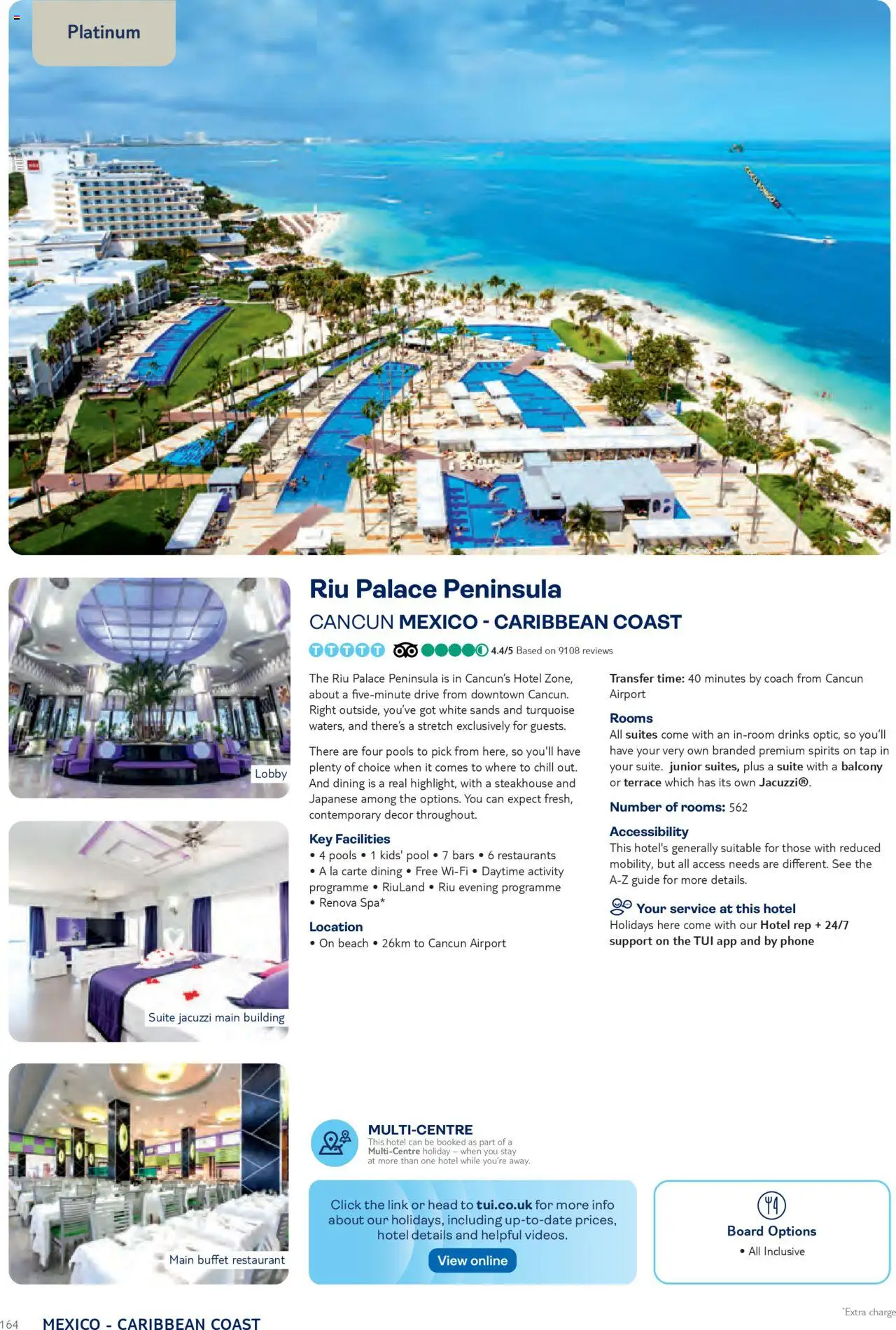 TUI - Mexico & Caribbean JULY EDITION NOVEMBER 2025 – APRIL 2027 - page 164- valid from 01/11/2025