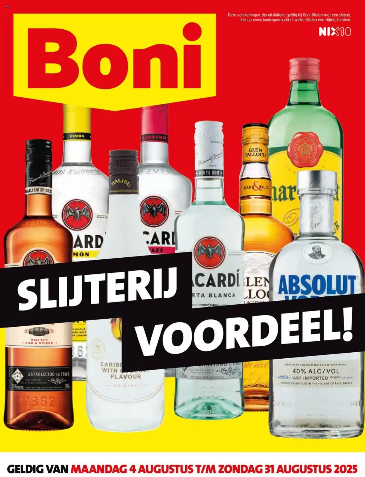 Boni - Slijterij folder - pagina 1- geldig vanaf 04-08-2025
