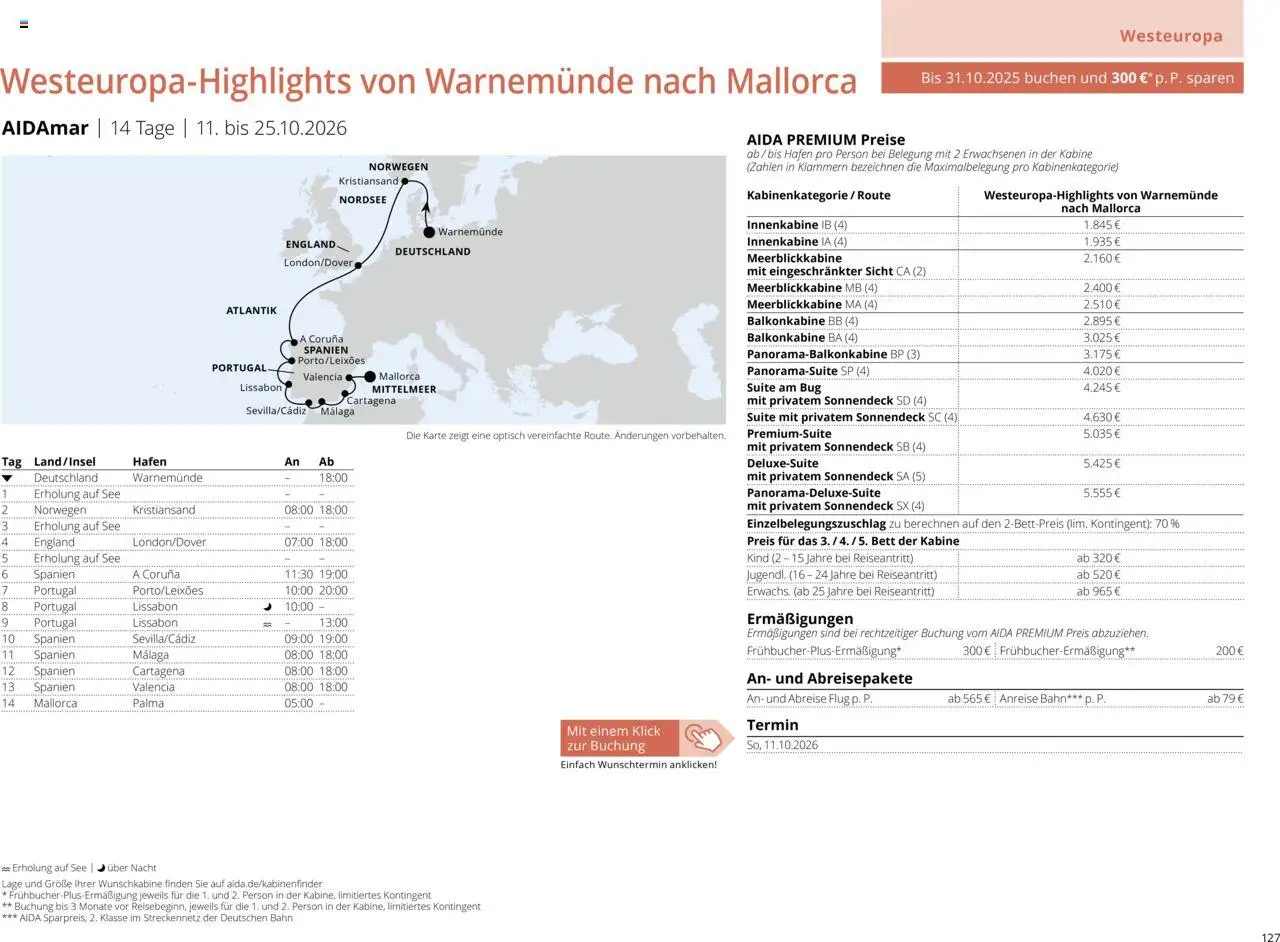 Aida Sommer 2026 - Seite 127 - gültig ab 01.03.2026