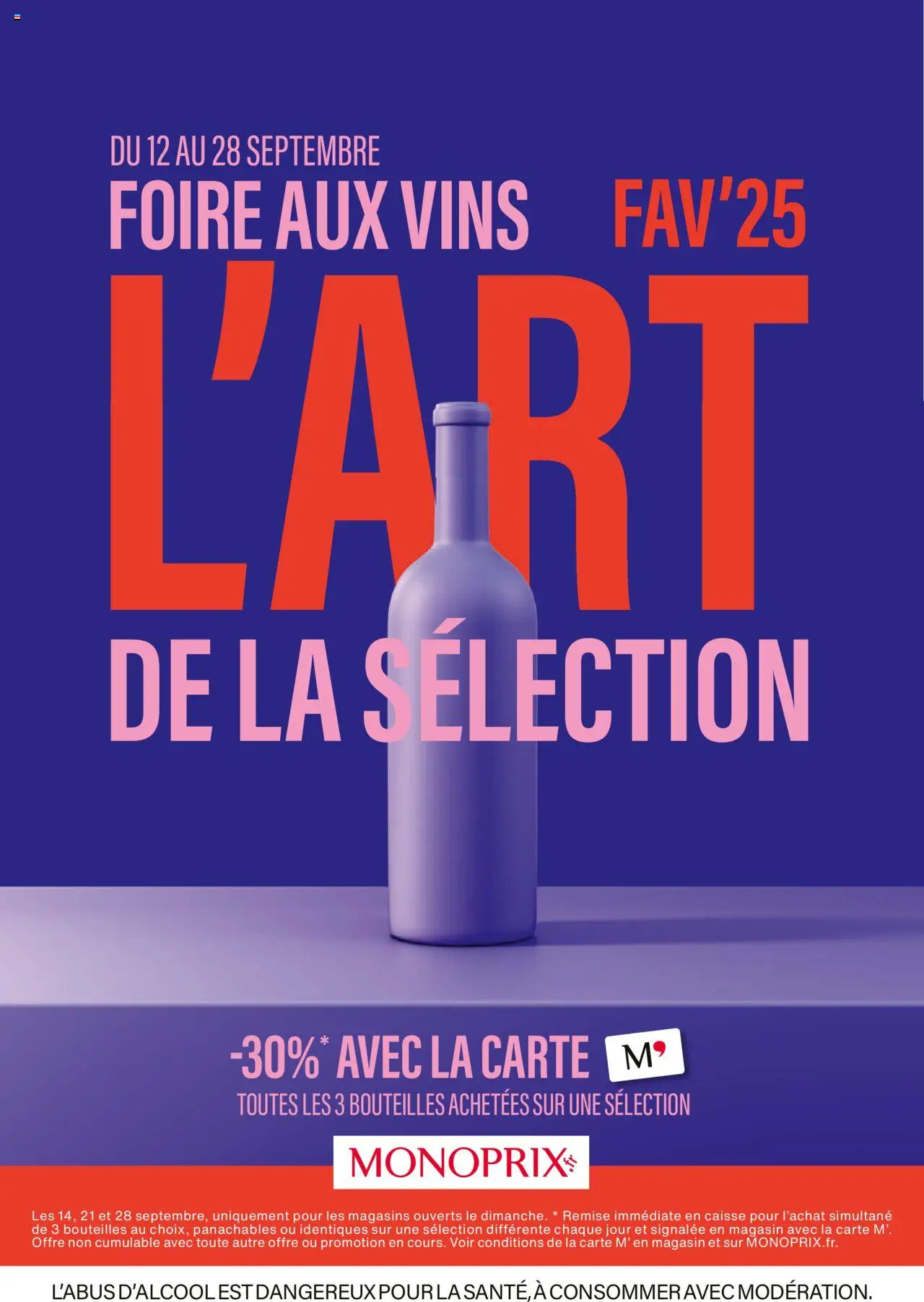 Monoprix - Guide foire aux vins - page 1 - valable à partir du 12/09/2025