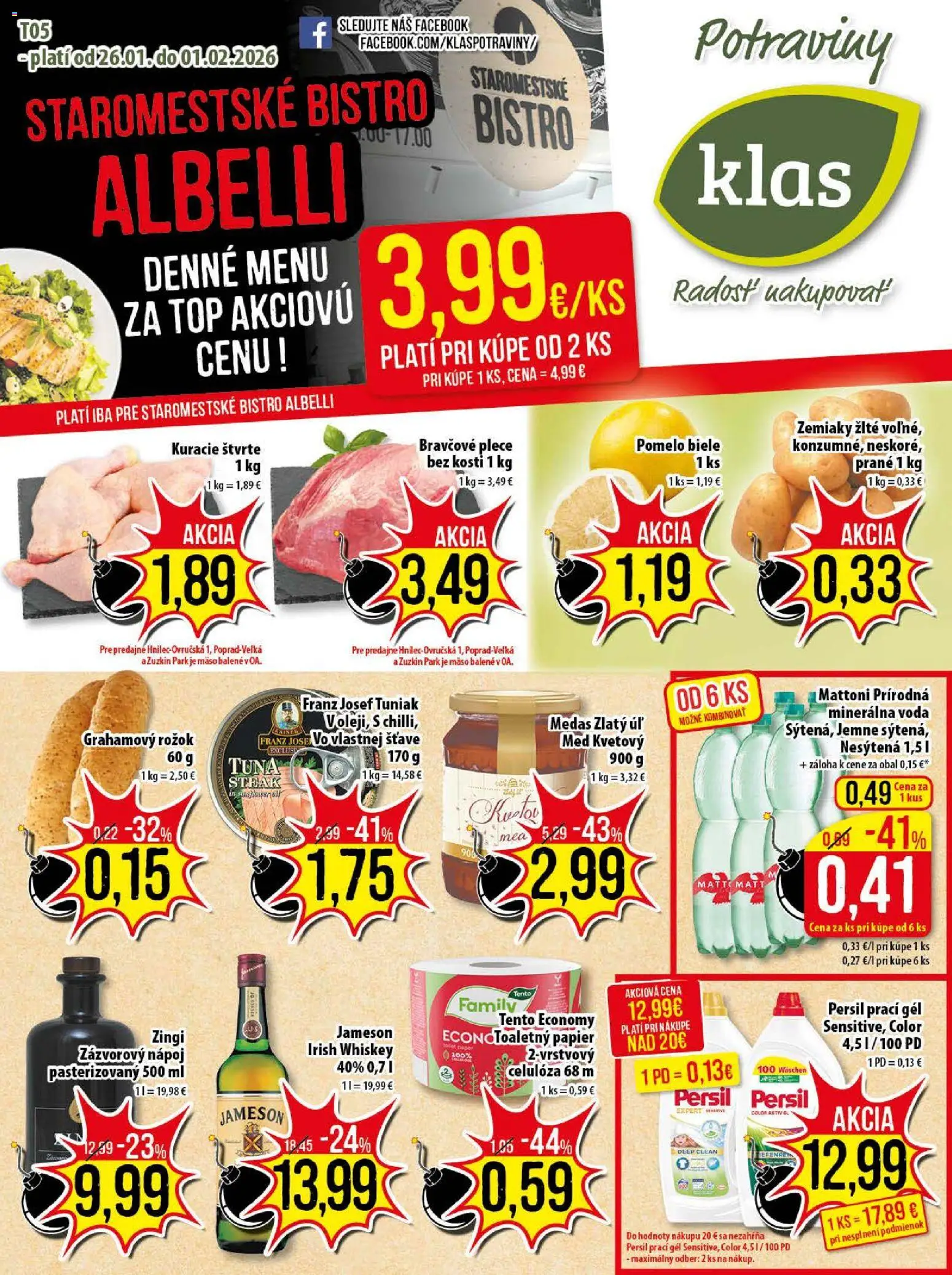 Klas leták - strana 1- platný od 26.01.2026