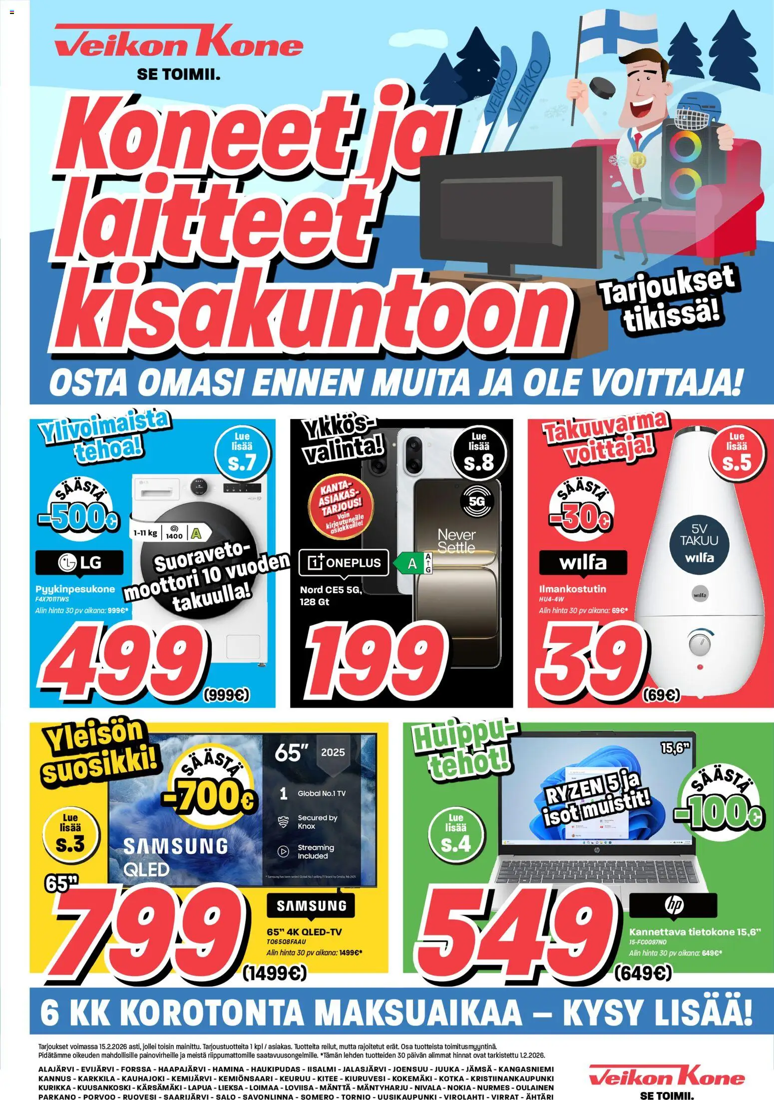 Veikon Kone tarjoukset - sivu 1- voimassa alkaen 02/02/2026