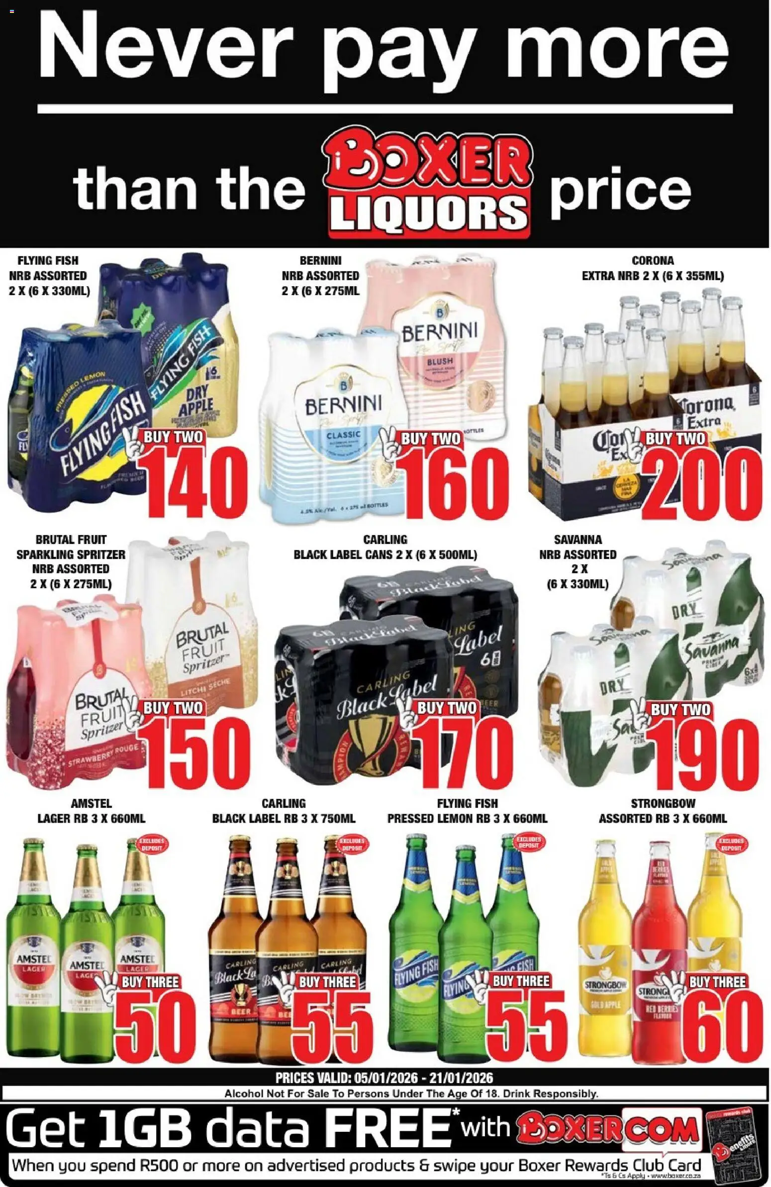 Boxer - Liquor Specials - page 1- valid from 05/01/2026