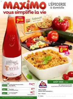 Aperçu Maximo catalogue epicerie valable à partir du 01/08/2025