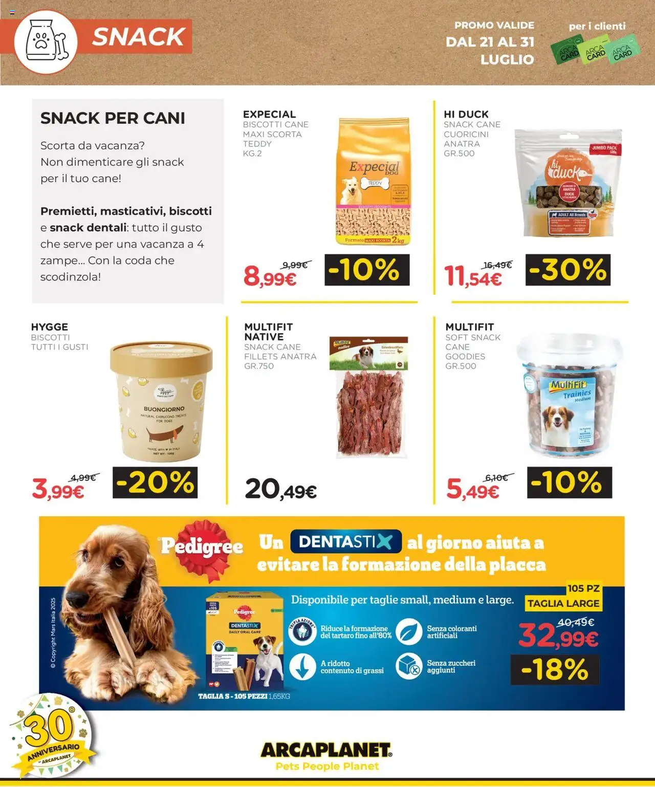 Volantino Arcaplanet	 - pagina 8 - valido dal 21/07/2025
