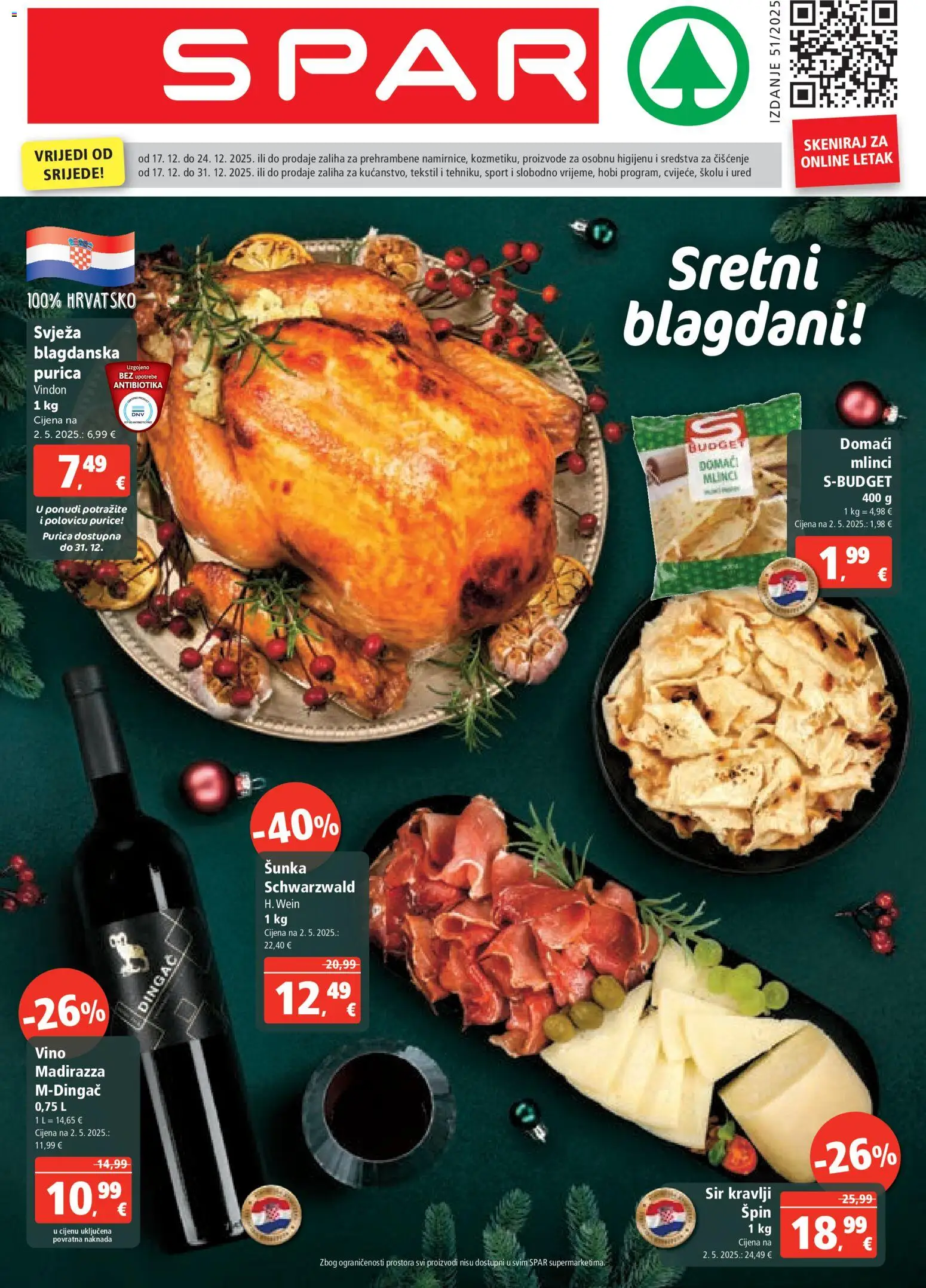 Katalog Spar - stranica 1- važeći od 17.12.2025
