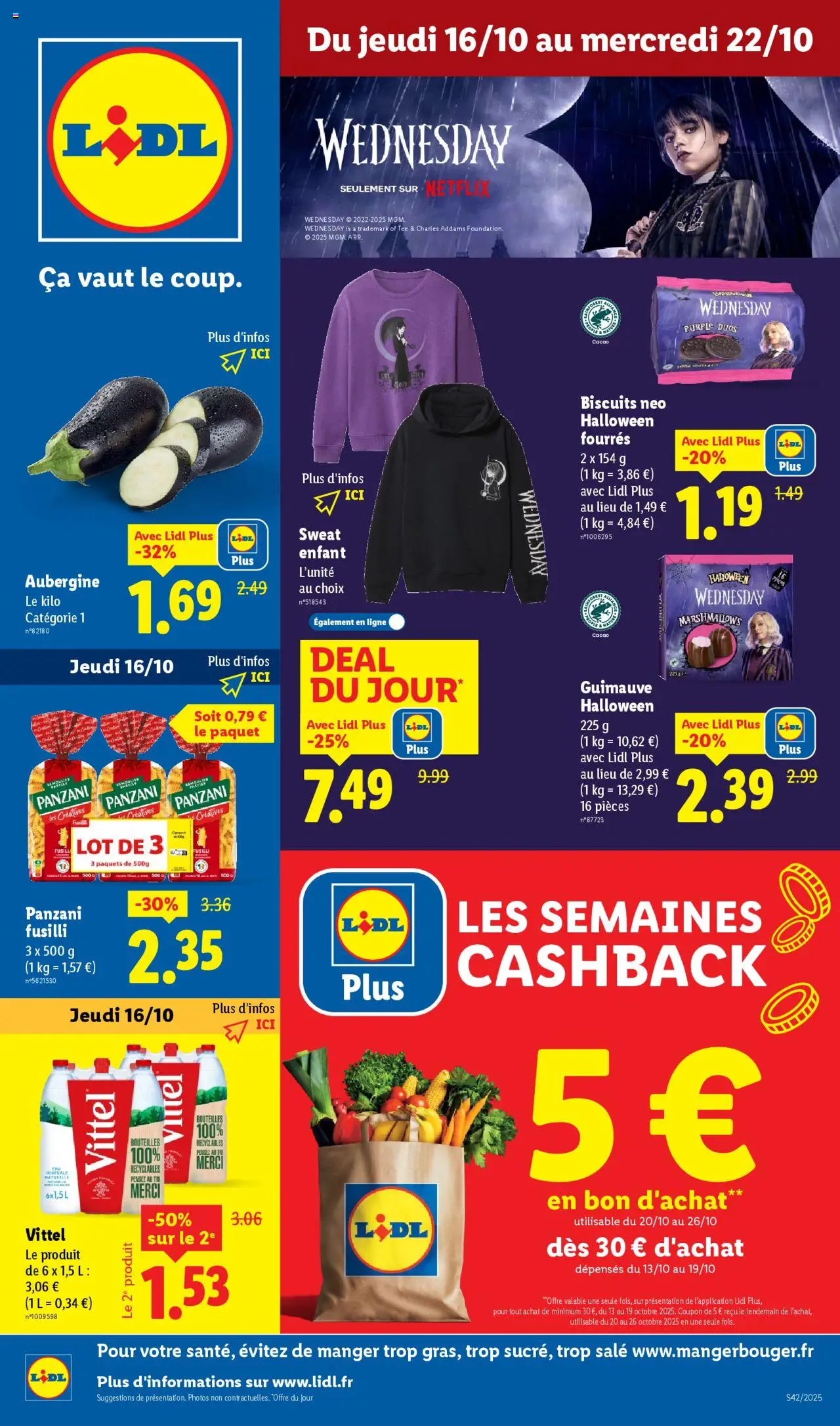LIDL catalogue semaine 42 - page 1 - valable à partir du 16/10/2025