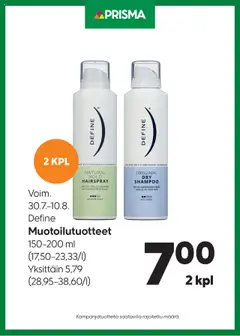 Esikatselu Prisma tarjoukset Muotoilutuotteet voimassa alkaen 30/07/2025
