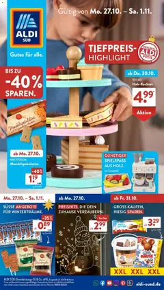 Vorschau Aldi Süd Prospekt 	 gültig ab 27.10.2025