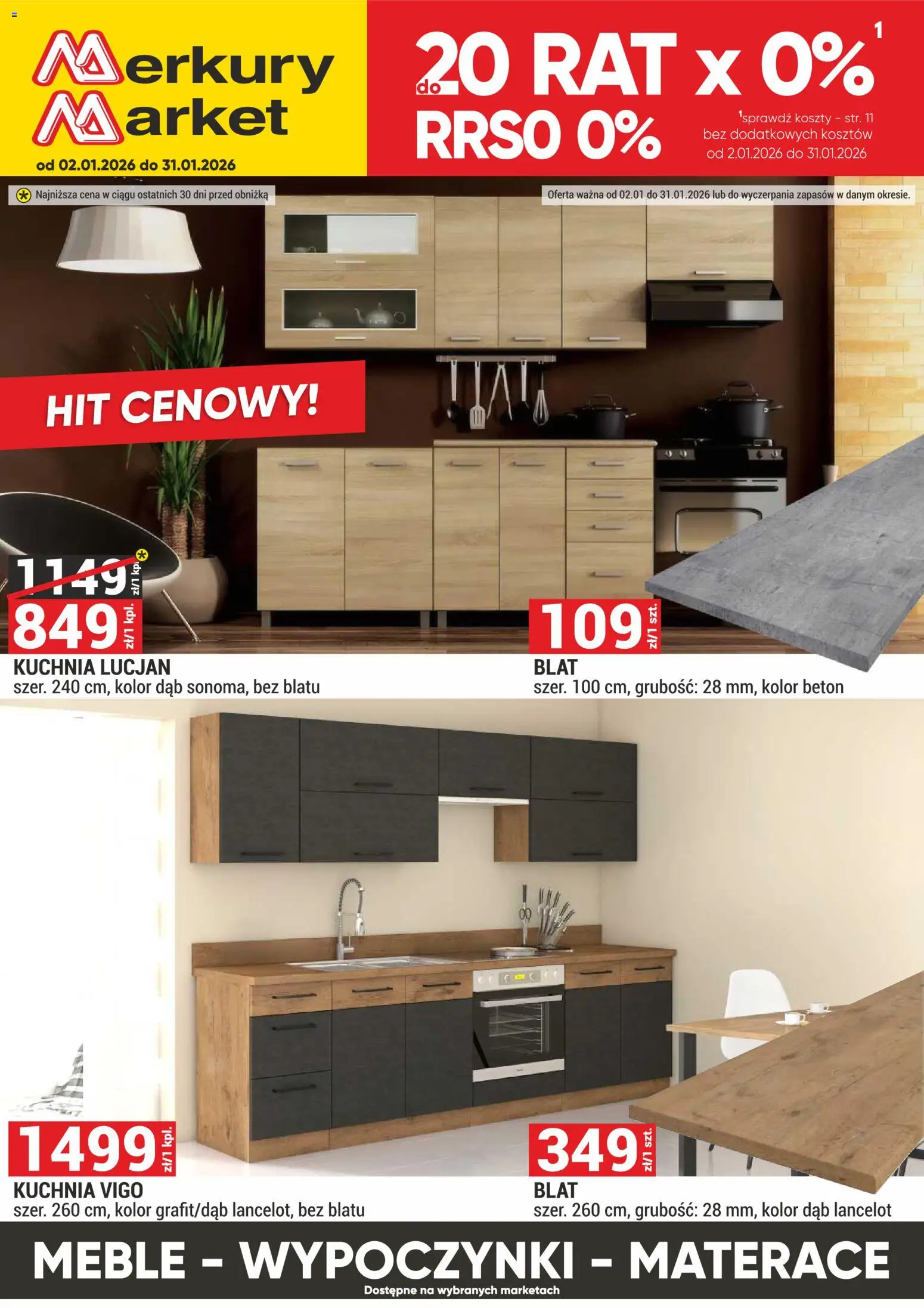 Merkury Market Gazetka - Meble, Wypoczynki, Materace - strona 1- ważny od 02.01.2026