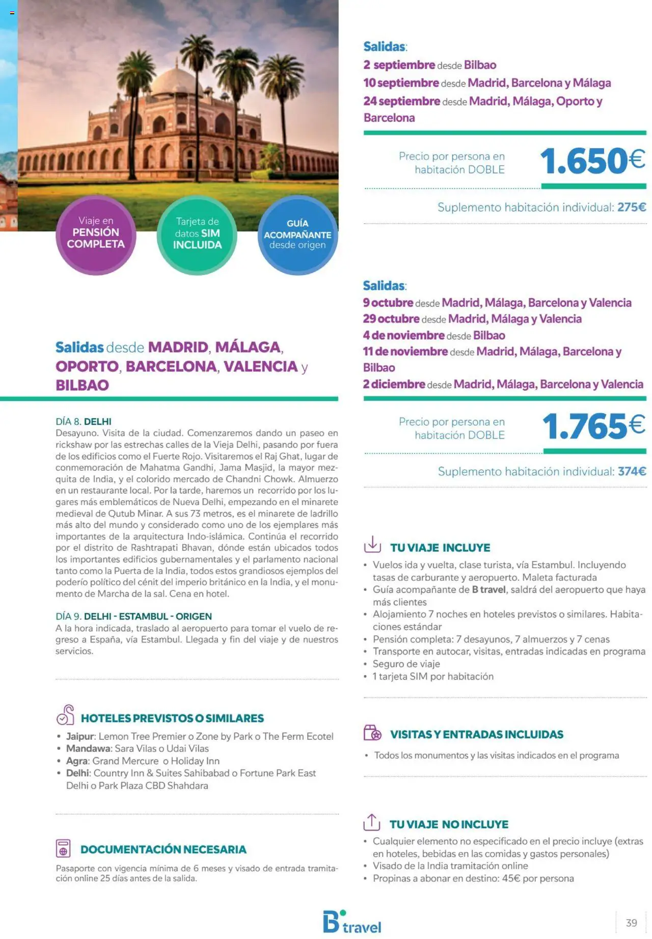 B the travel brand Viajeros Expertos Internacional  - Página de 39 - Válido desde 27/02/2025
