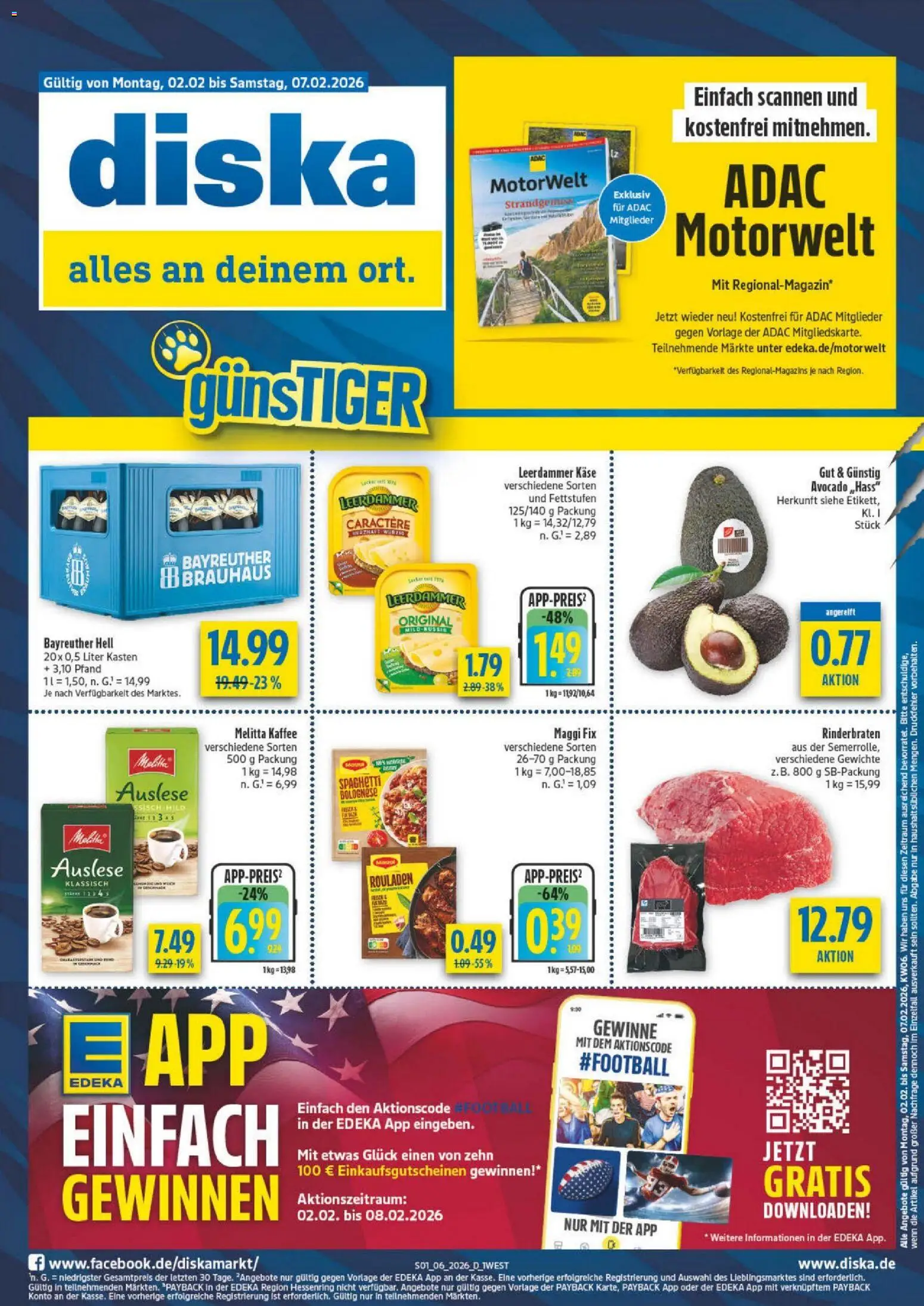 Diska - Diska Angebote Bayern KW06 - Seite 1 - gültig ab 02.02.2026