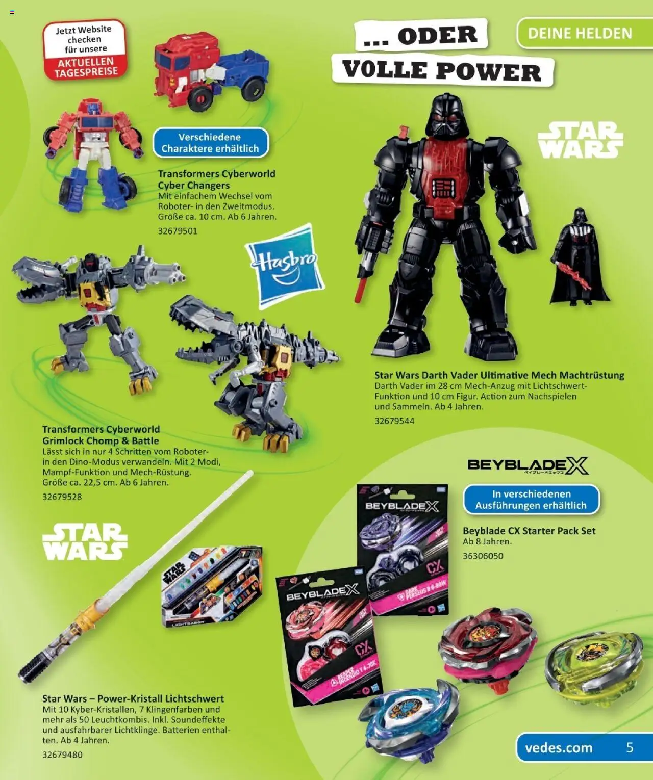 Vedes - Preise Online  - Seite 5 - gültig ab 18.09.2025