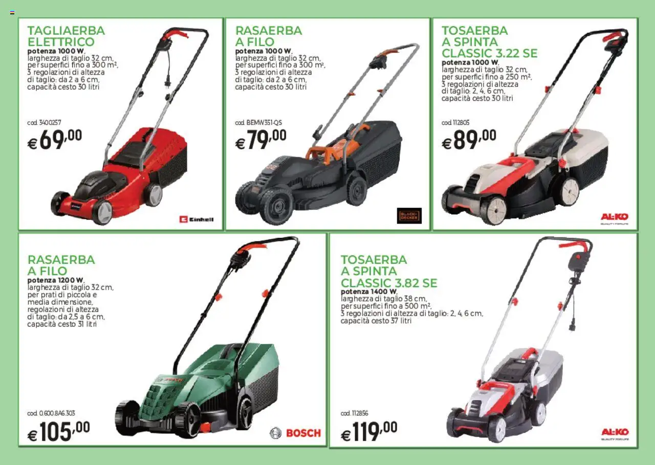 Catalogo Macchine da giardino Brico OK	 - pagina 6 - valido dal 03/03/2025